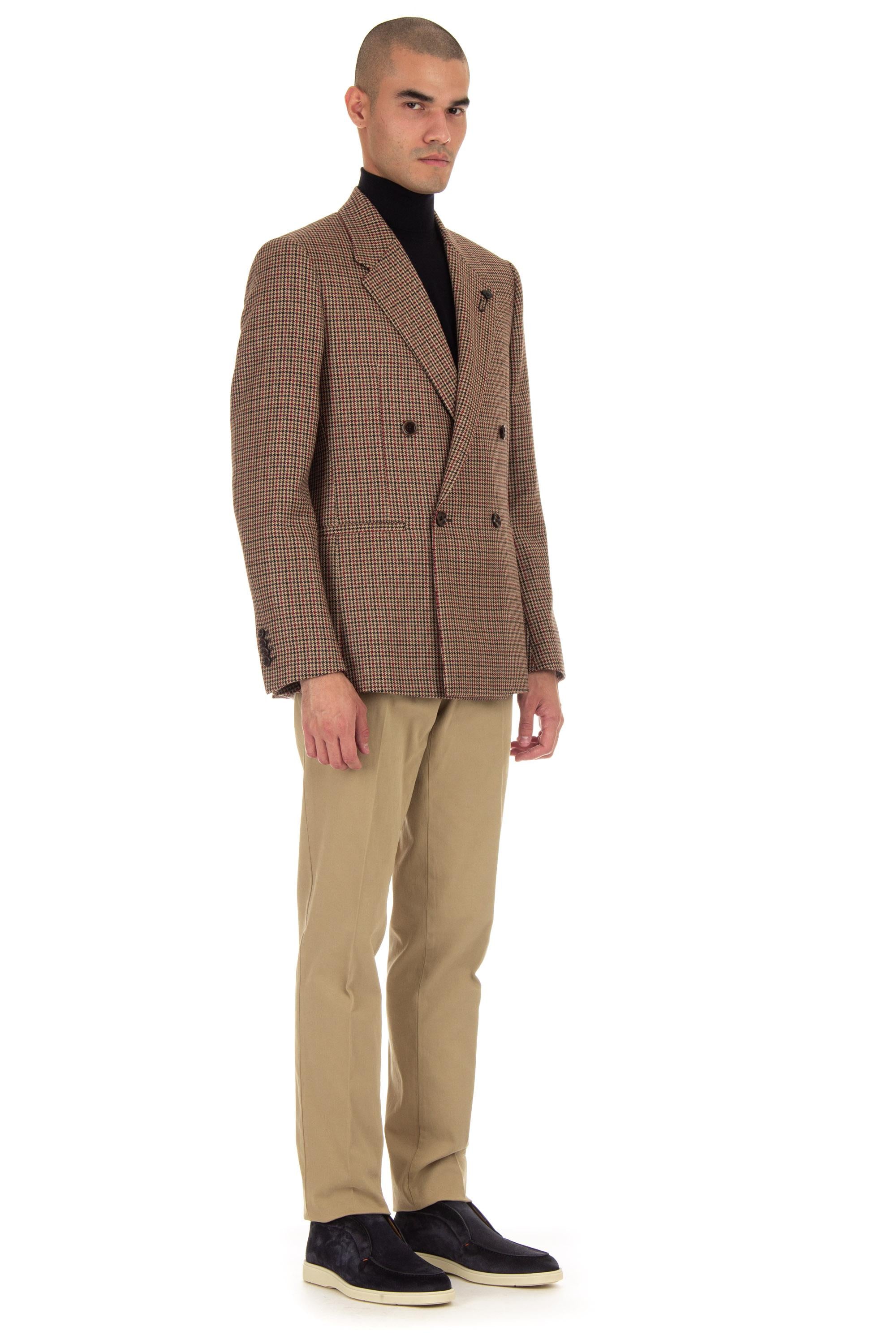 Lardini Giacca pied poule doppiopetto in lana IT6740E ITSK61541 300RO
