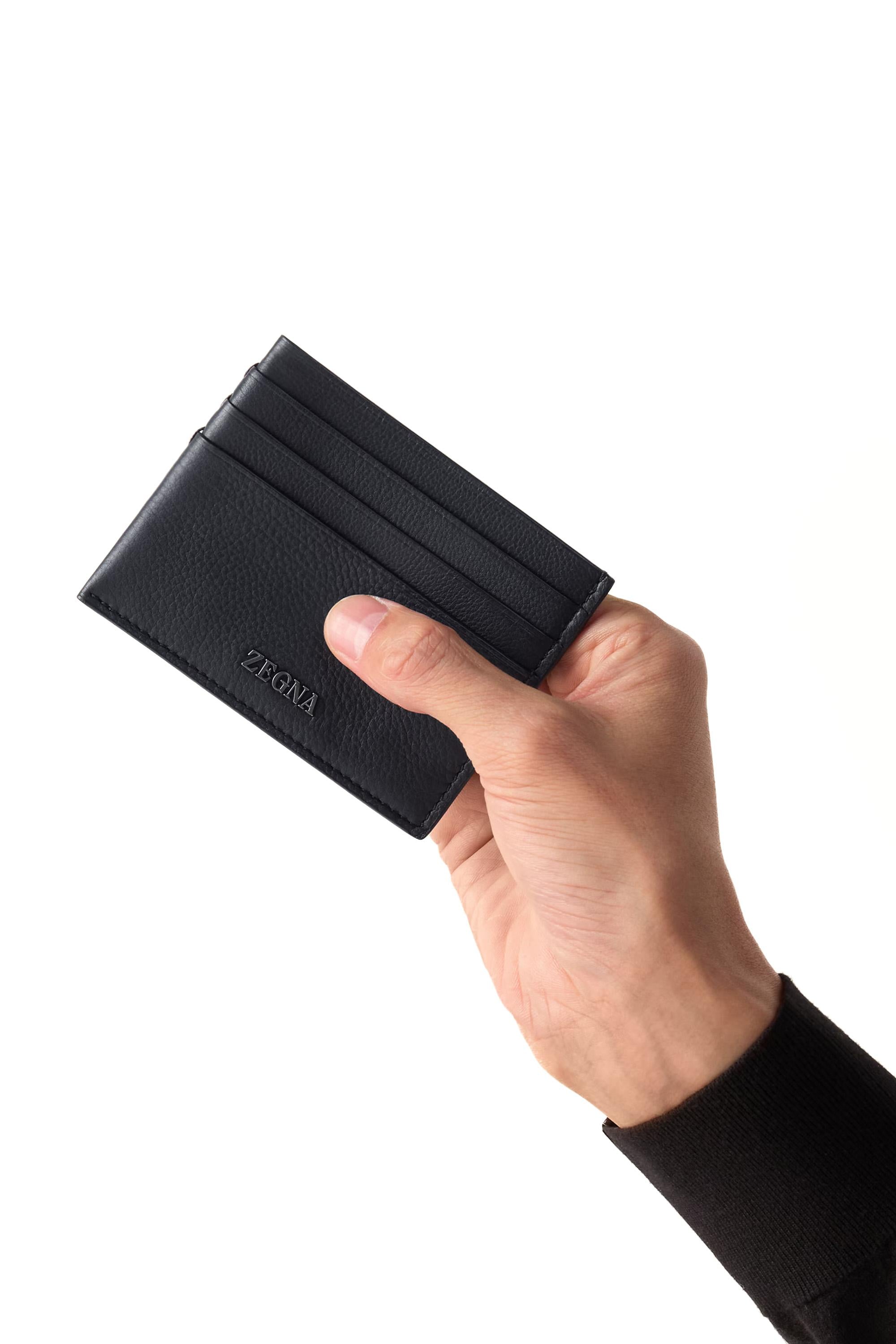 Zegna Portacarte a sei scomparti in pelle second skin LHOTO-E2012Z/2 GLA