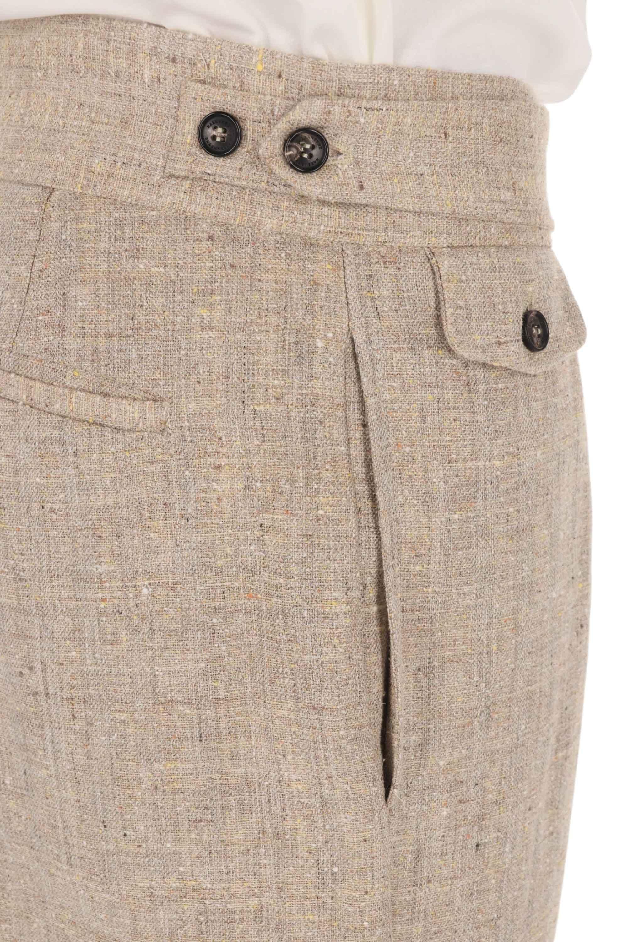 Ballantyne Pantalone in lino-seta con fascia in vita BMT101 URL01 14009