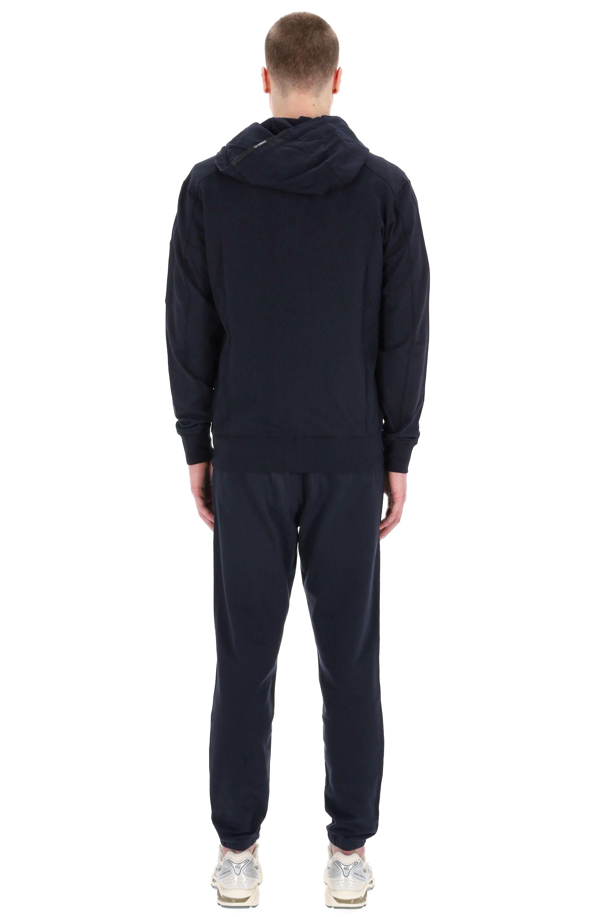 Felpa in leggero cotone con zip e cappuccio MSS057A00 2246G 888 CP Company