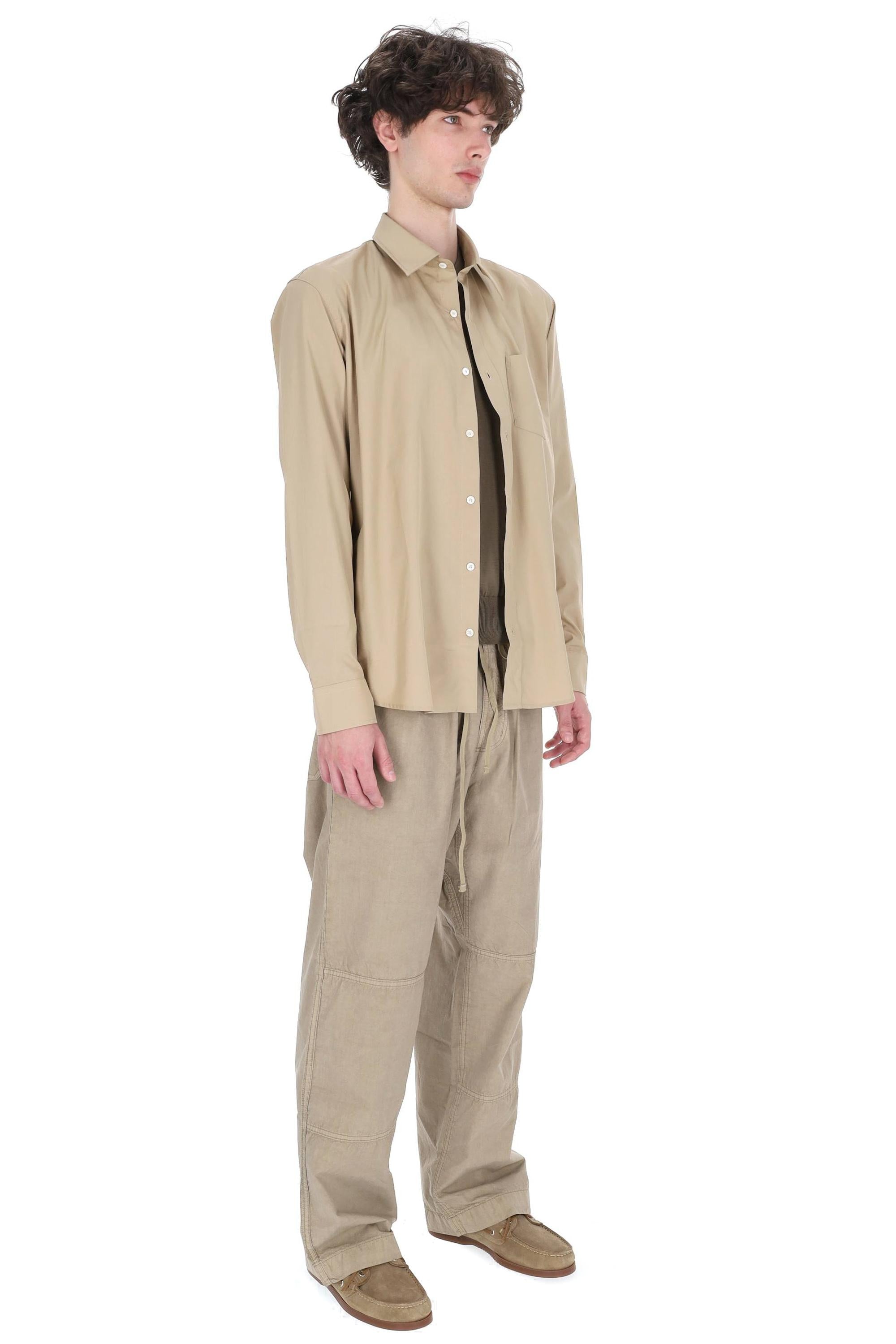 A.P.C. Camicia in popeline di cotone COHLE-H12652 BAA-BEIGE
