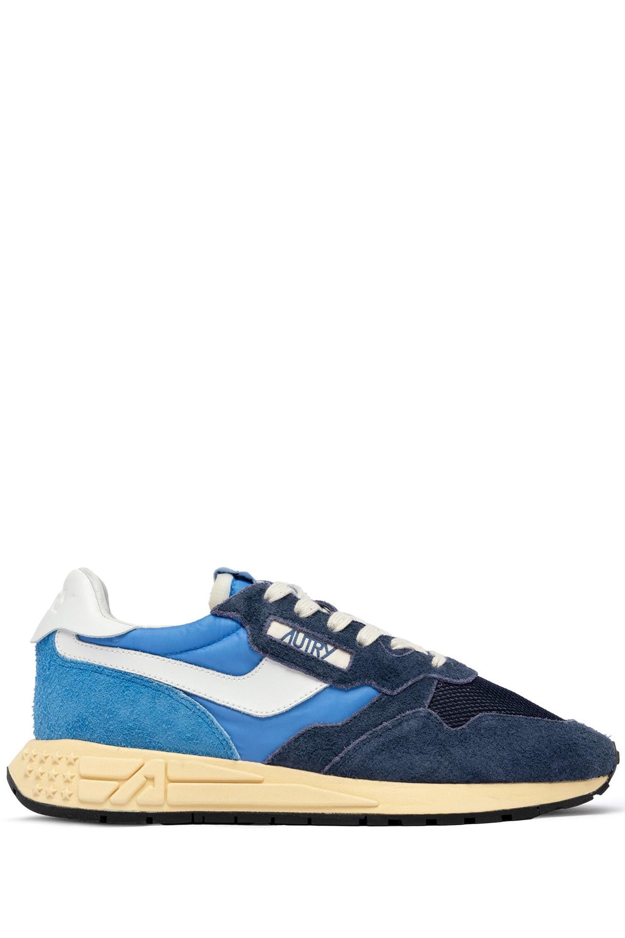 Autry Sneaker Reelwind in camoscio bicolor e mesh WWLM 3T03 DBLUE/BLUET