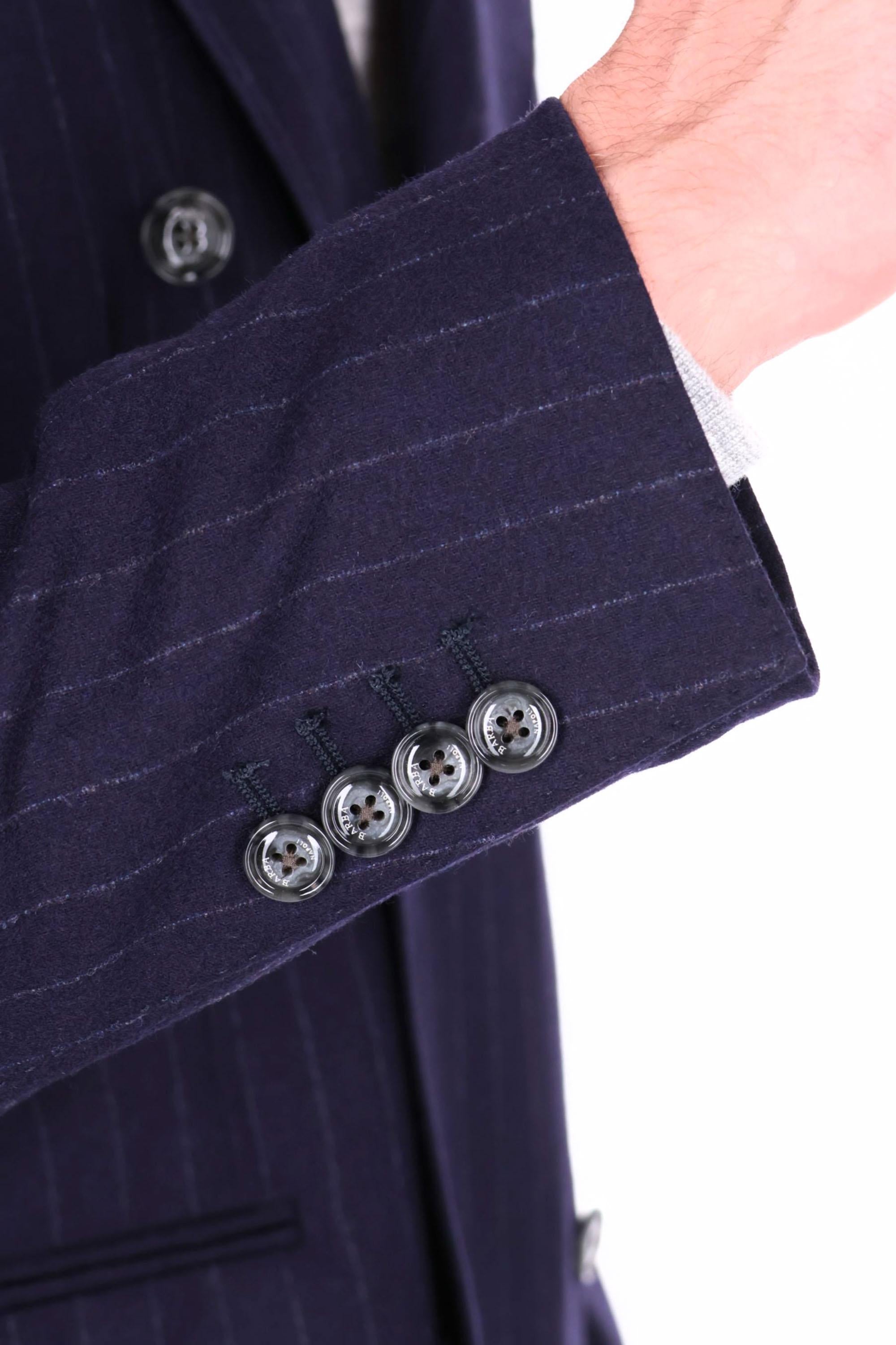 Barba Abito gessato doppiopetto in lana comfort S6__51074 0089