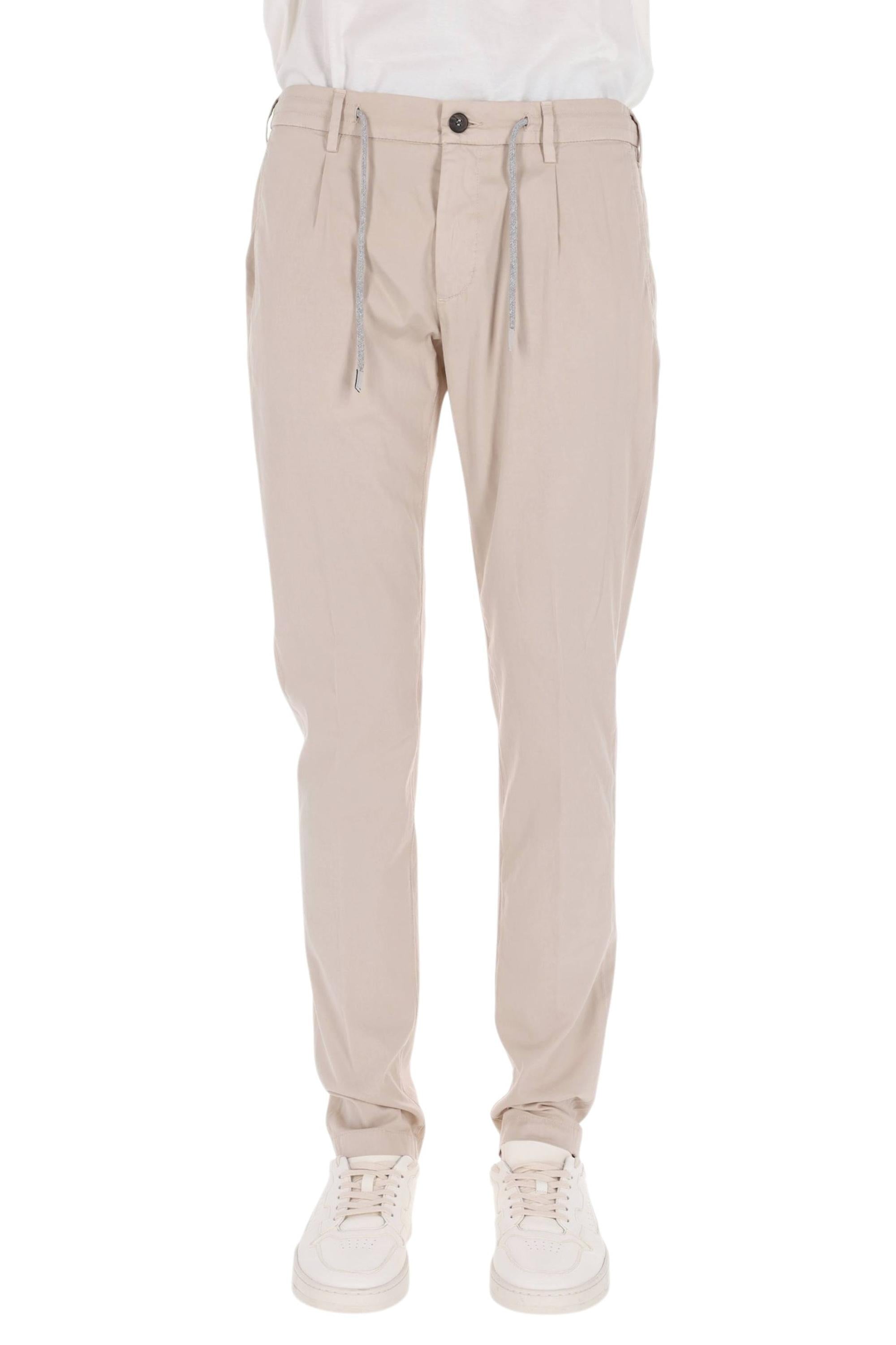 Eleventy Pantalone jogger in cotone-seta M75PANB21 TET0K004 02N