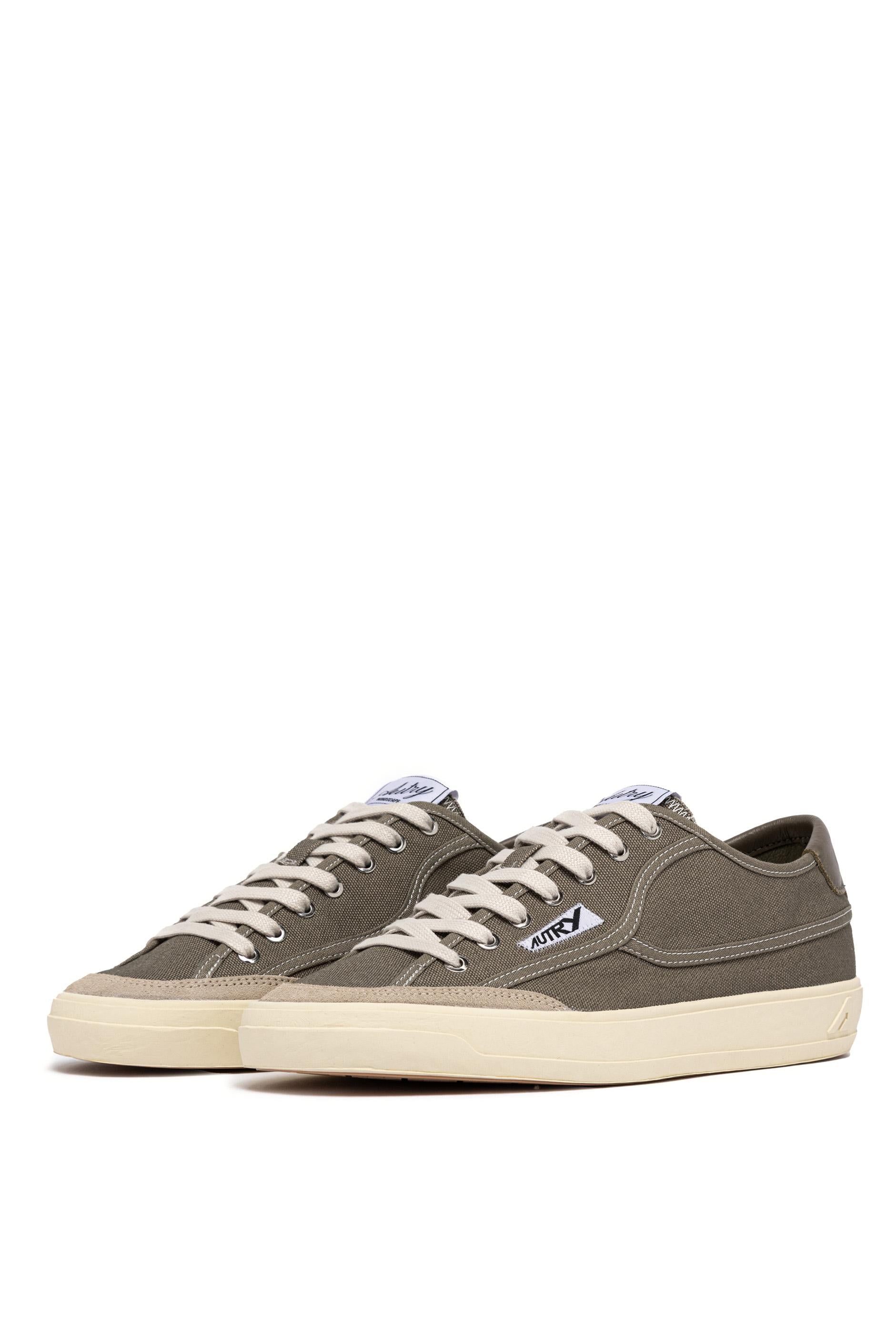 Autry Sneaker Windscape in canvas di cotone verde militare SCLM CU03 MILITARY