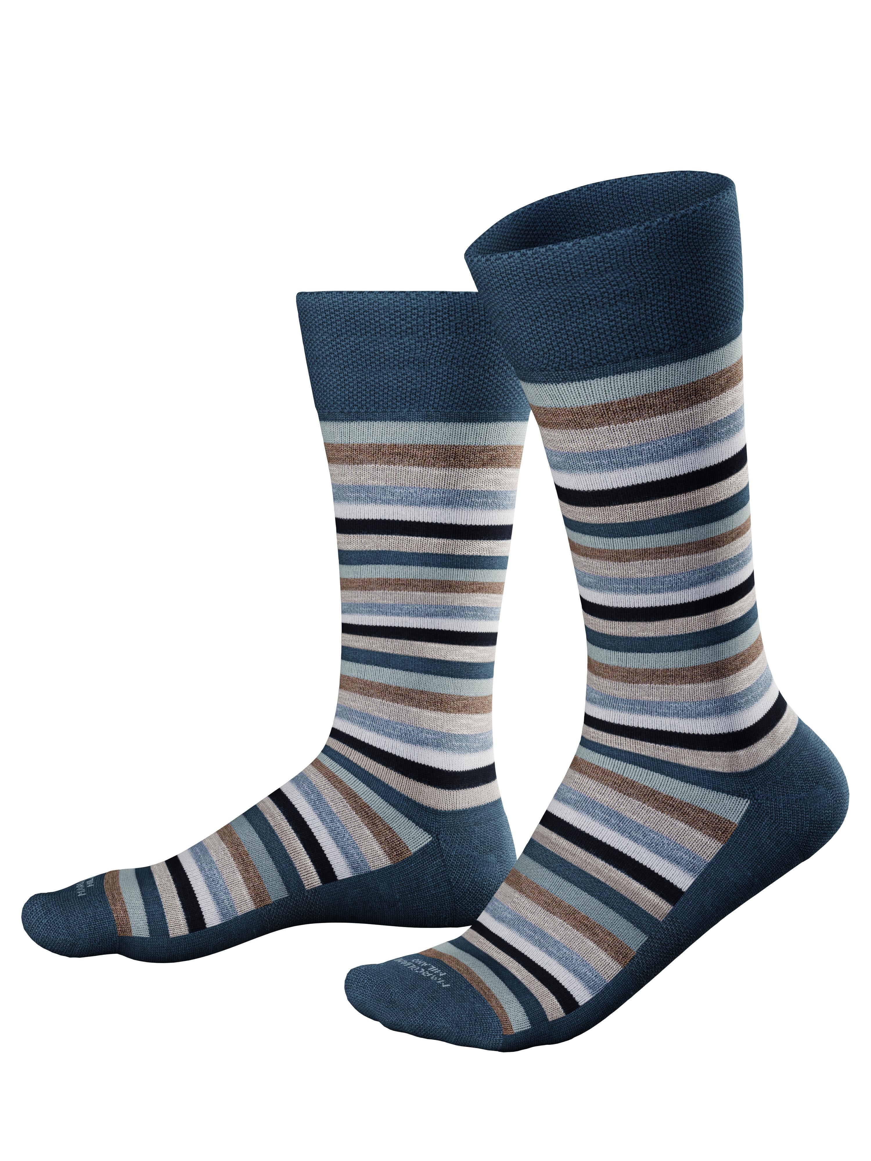 Marcoliani Calza al ginocchio in pima cotton a righe MAR4781T 329