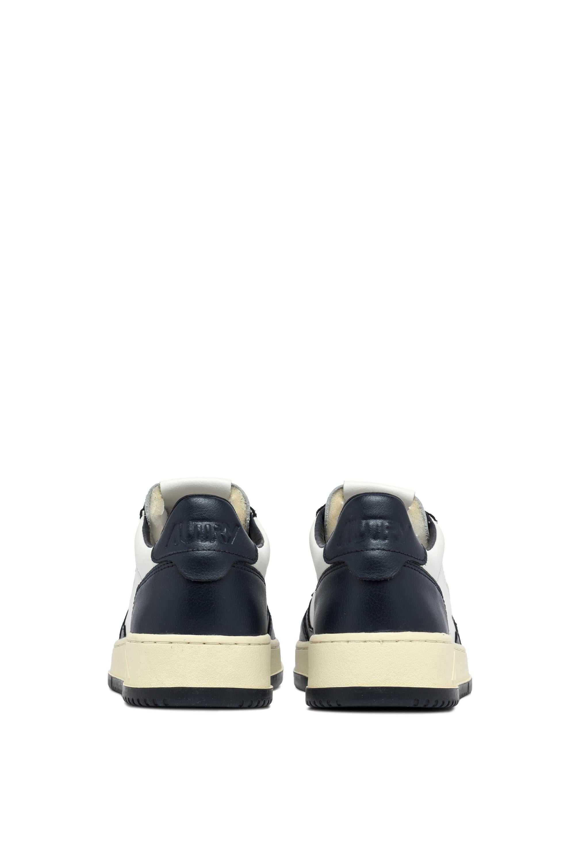 Sneaker Medalist bicolor in pelle AULM - WB04 WHT/BLUE Autry