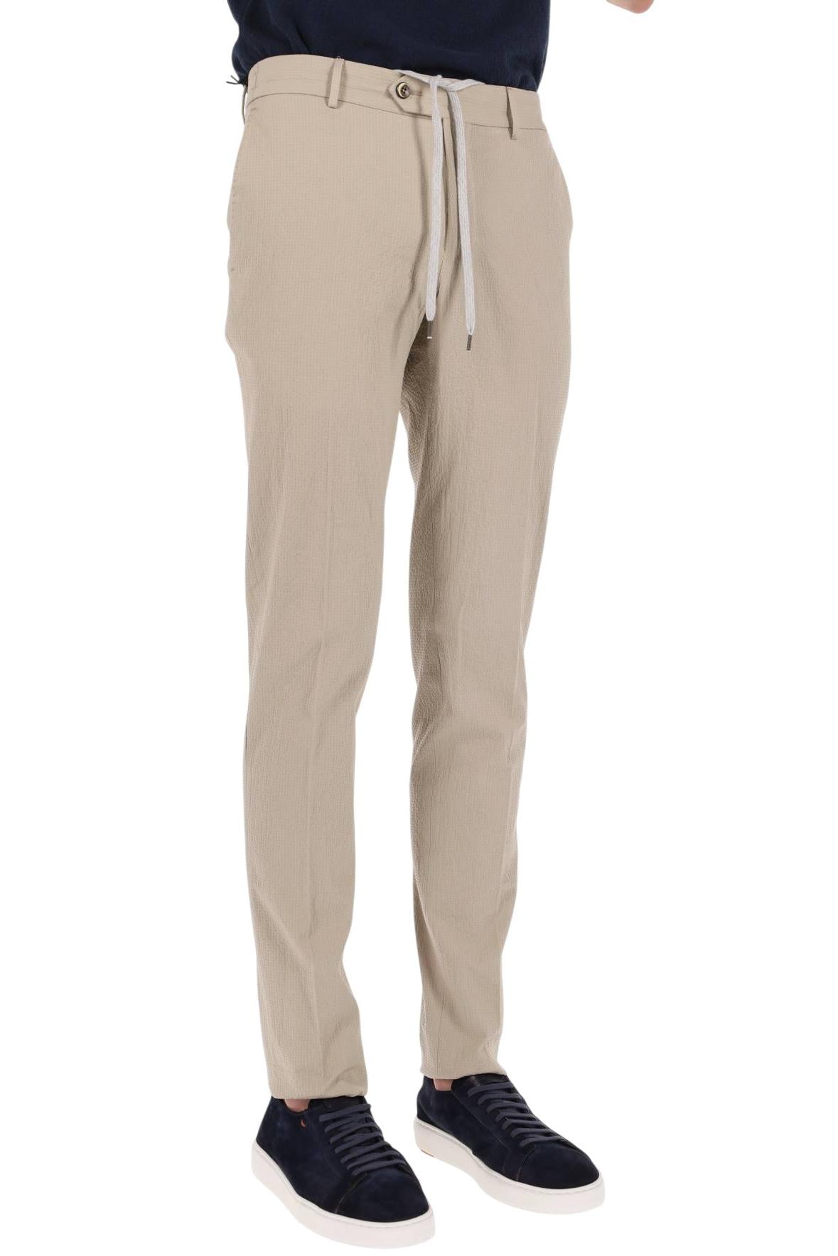 PT Torino Pantalone seersucker in cotone comfort Sim fit jogger COVSJGZ20CL1 SU01 0040
