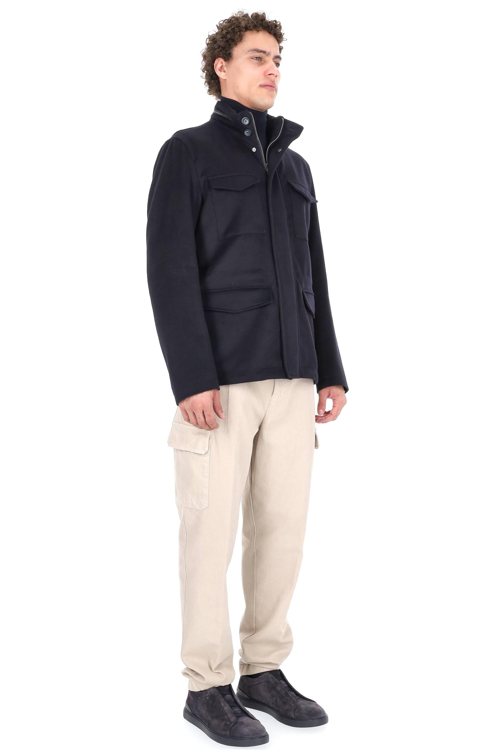 Herno Field jacket in lana-cashmere FI000128U-33318 9200