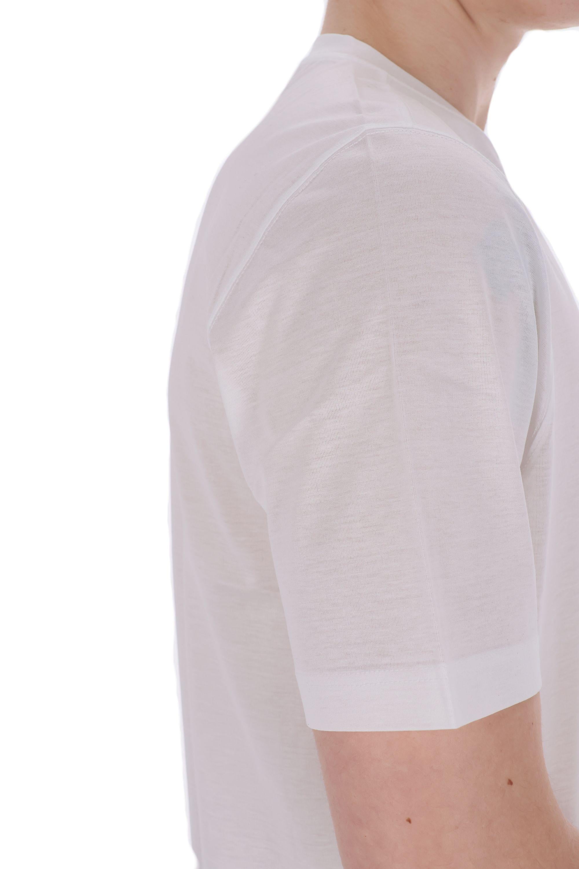 T-shirt in cotone mercerizzato 60533 74002/2 001 Barba