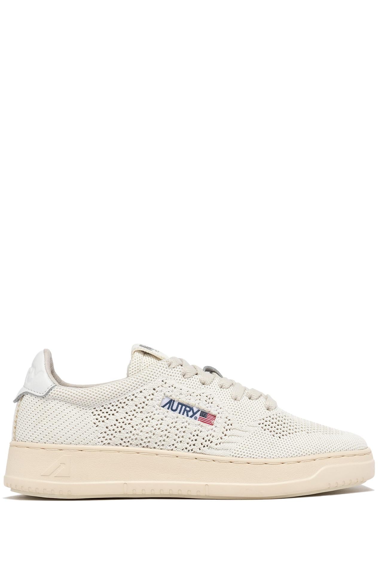 Autry Sneaker Medalist Easeknit in maglia EKLM KN08 WHT/IVORY