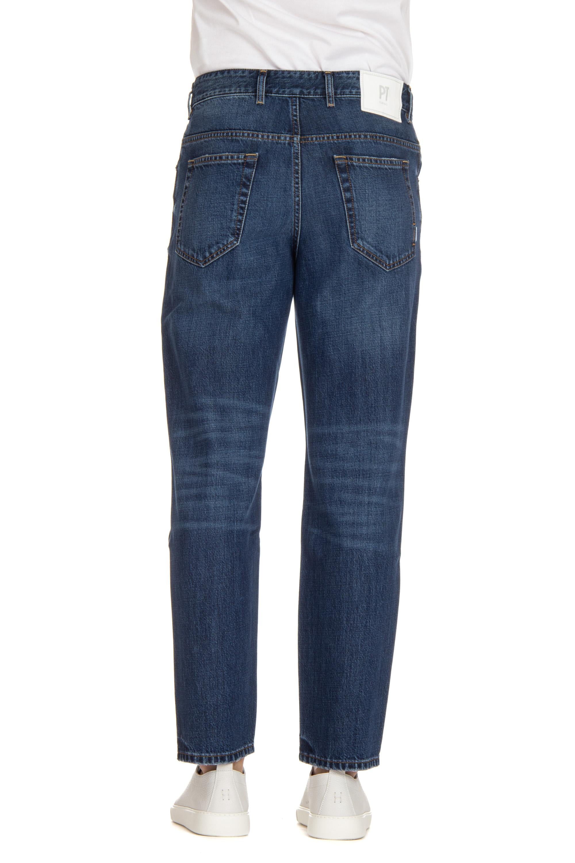 Jeans in cotone-lyocel Rebel fit RJ05B30STY OA33 MM37 PT Denim