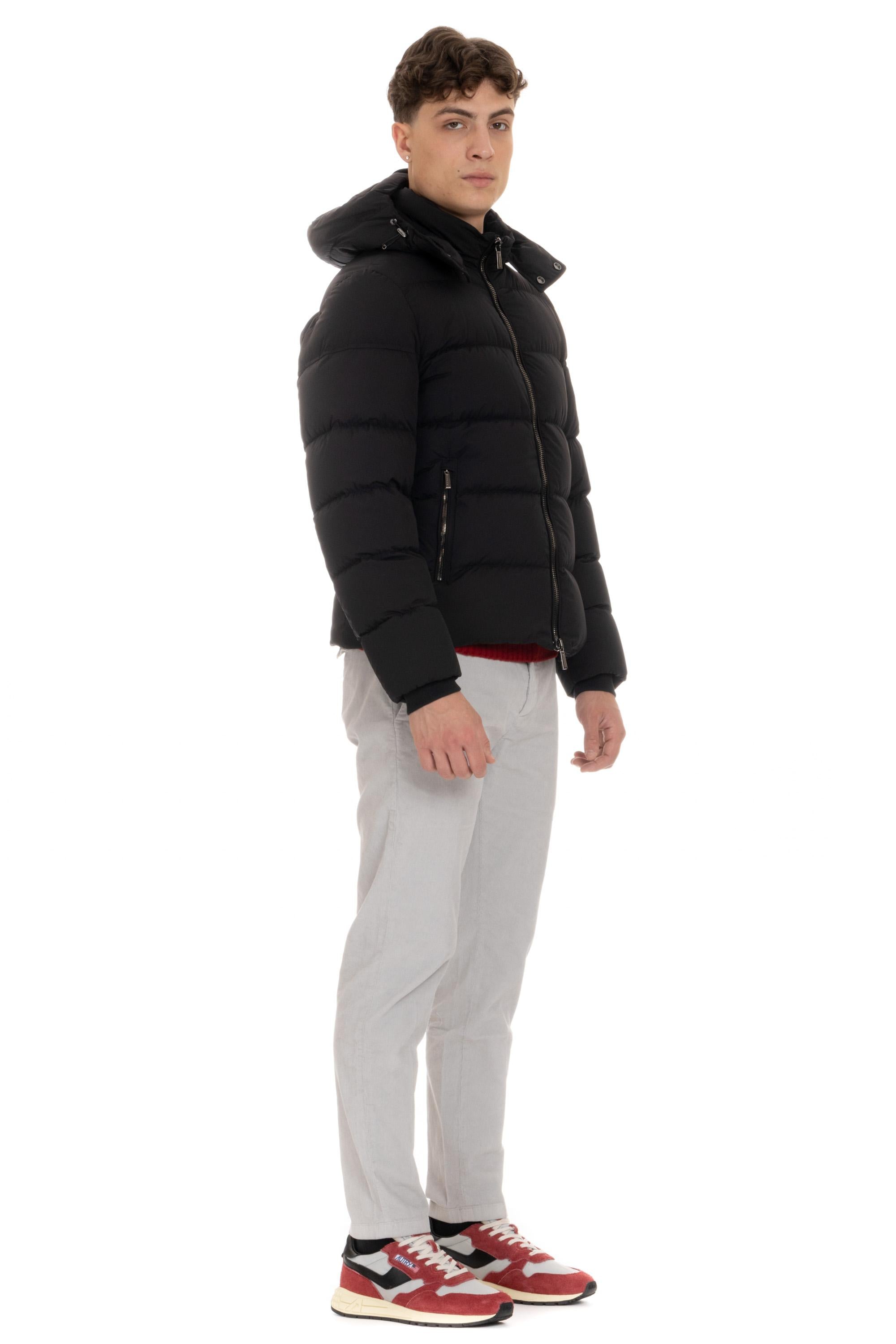 Moorer Piumino in nylon opaco modello Brett-SKT BRETT SKT NERO