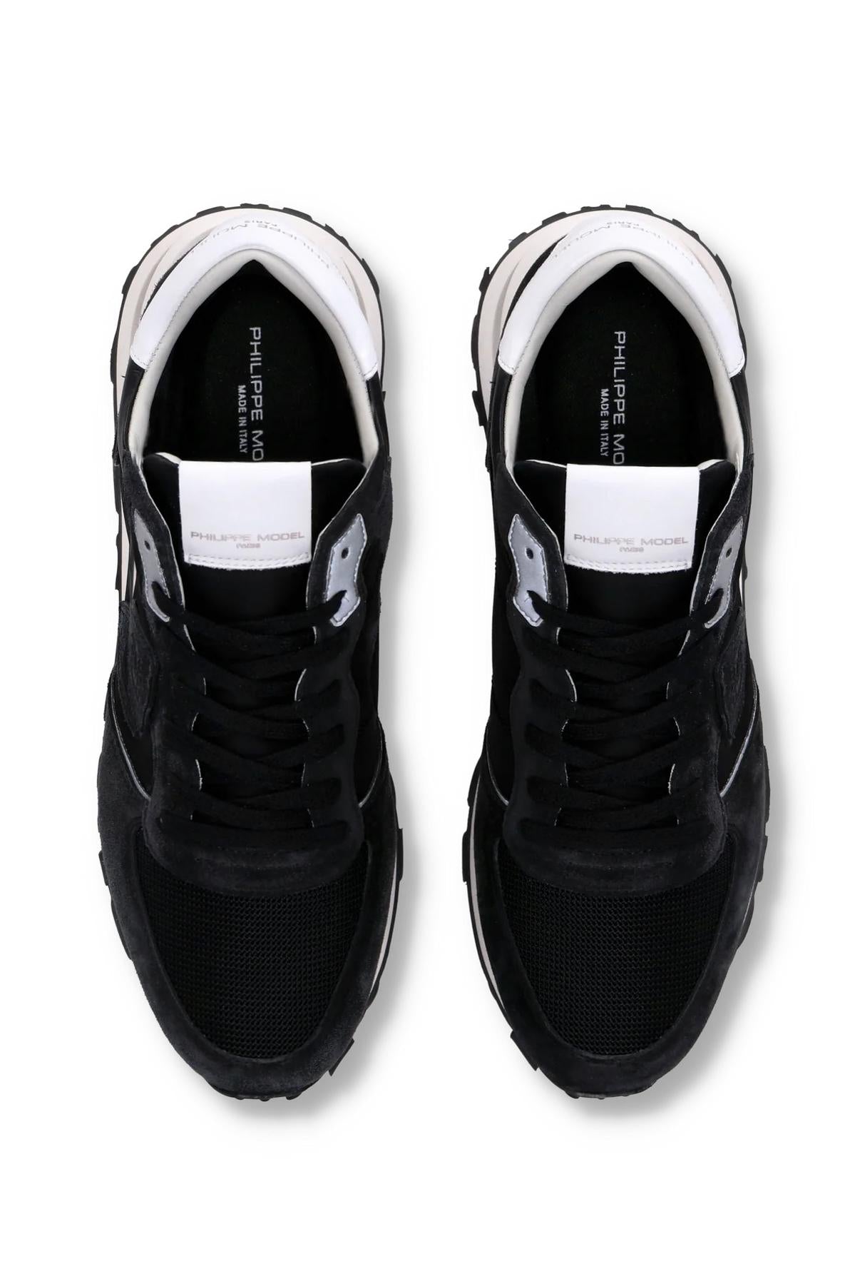 Philippe Model Sneaker Tropez in camoscio e nylon talloncino bianco TKLU TROPEZ. W006