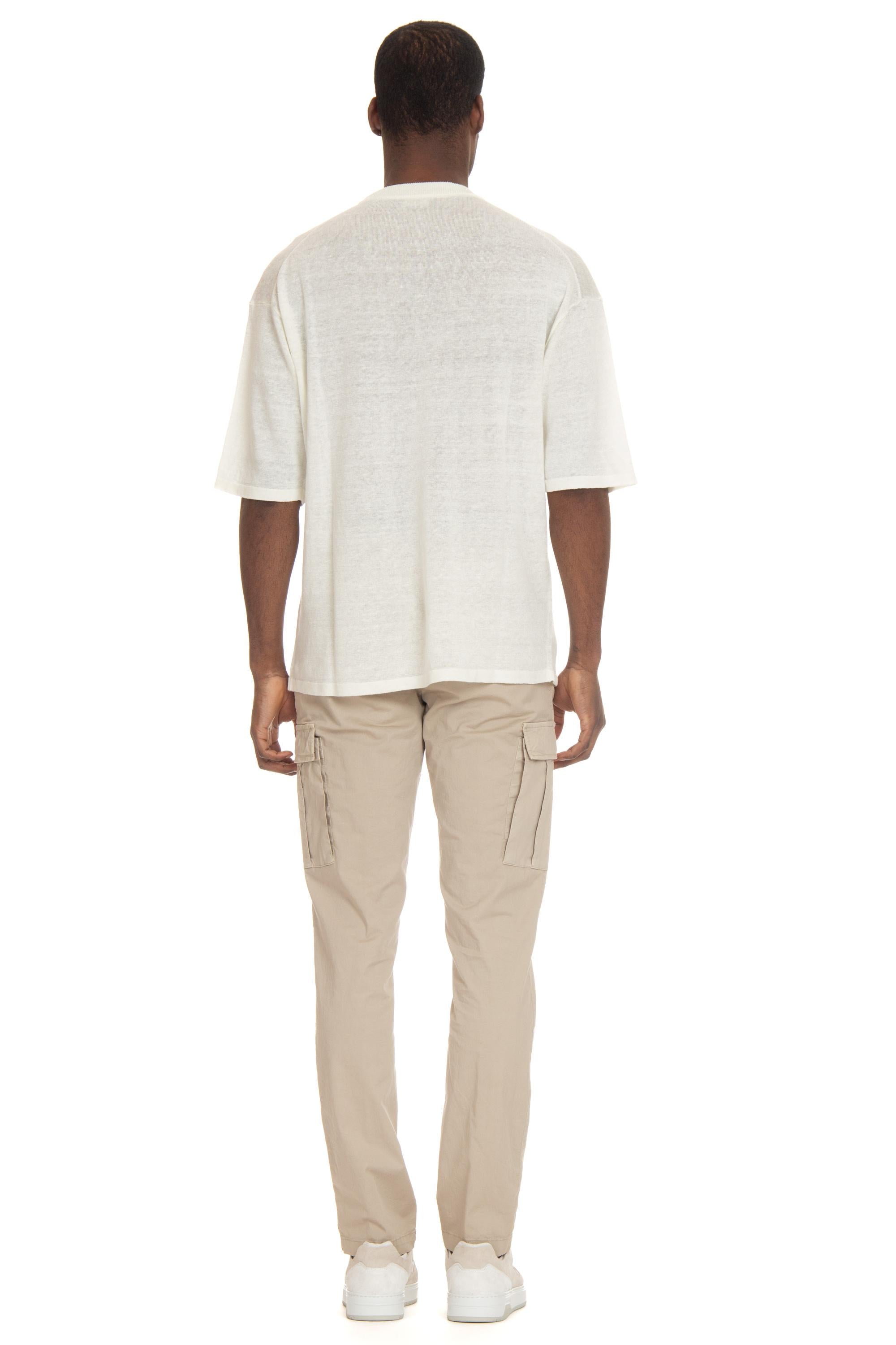 T-shirt in puro lino over fit RT20221 RT20001 Roberto Collina