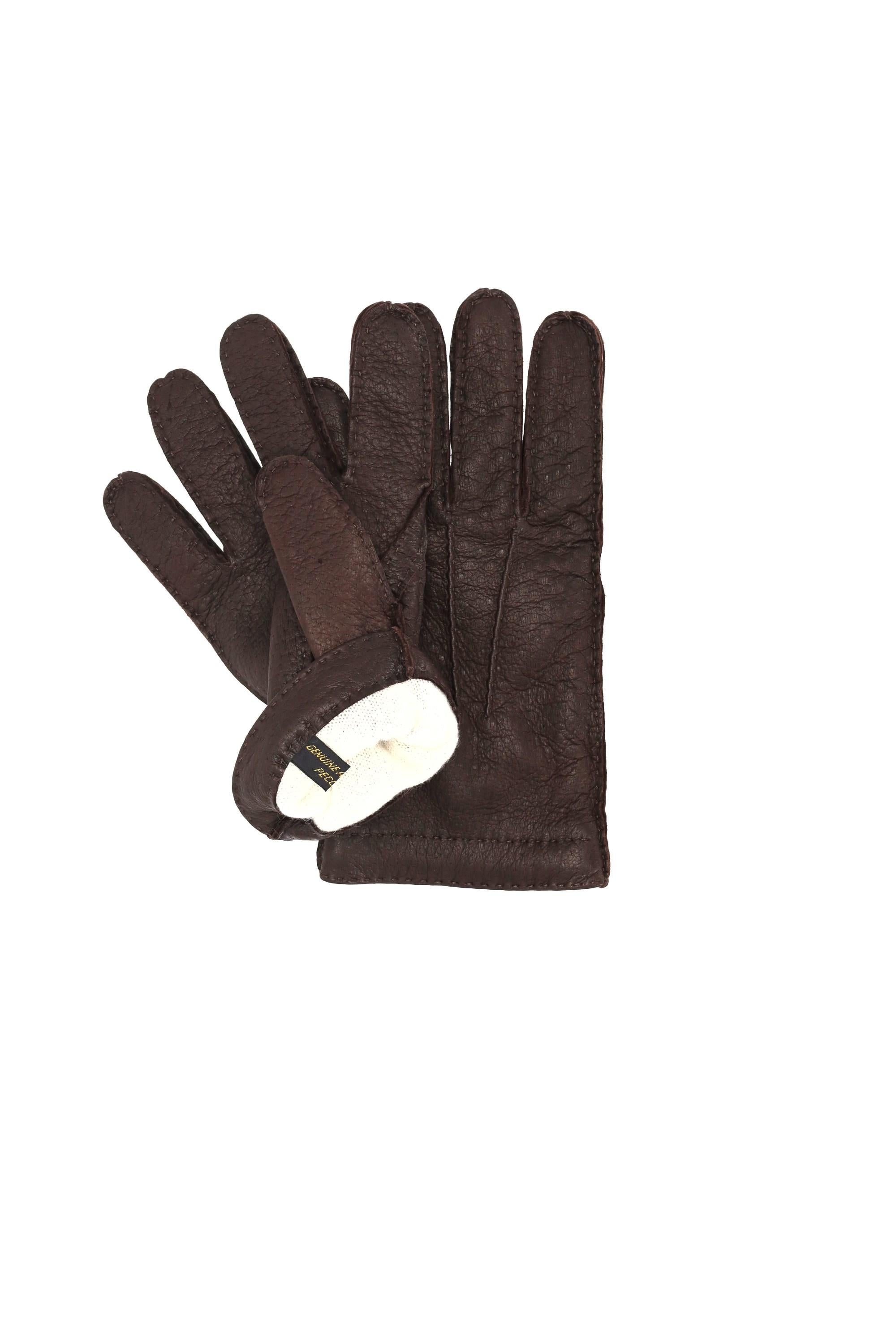 Guanto in pecari con fodera in cashmere 42F/2 805 Restelli