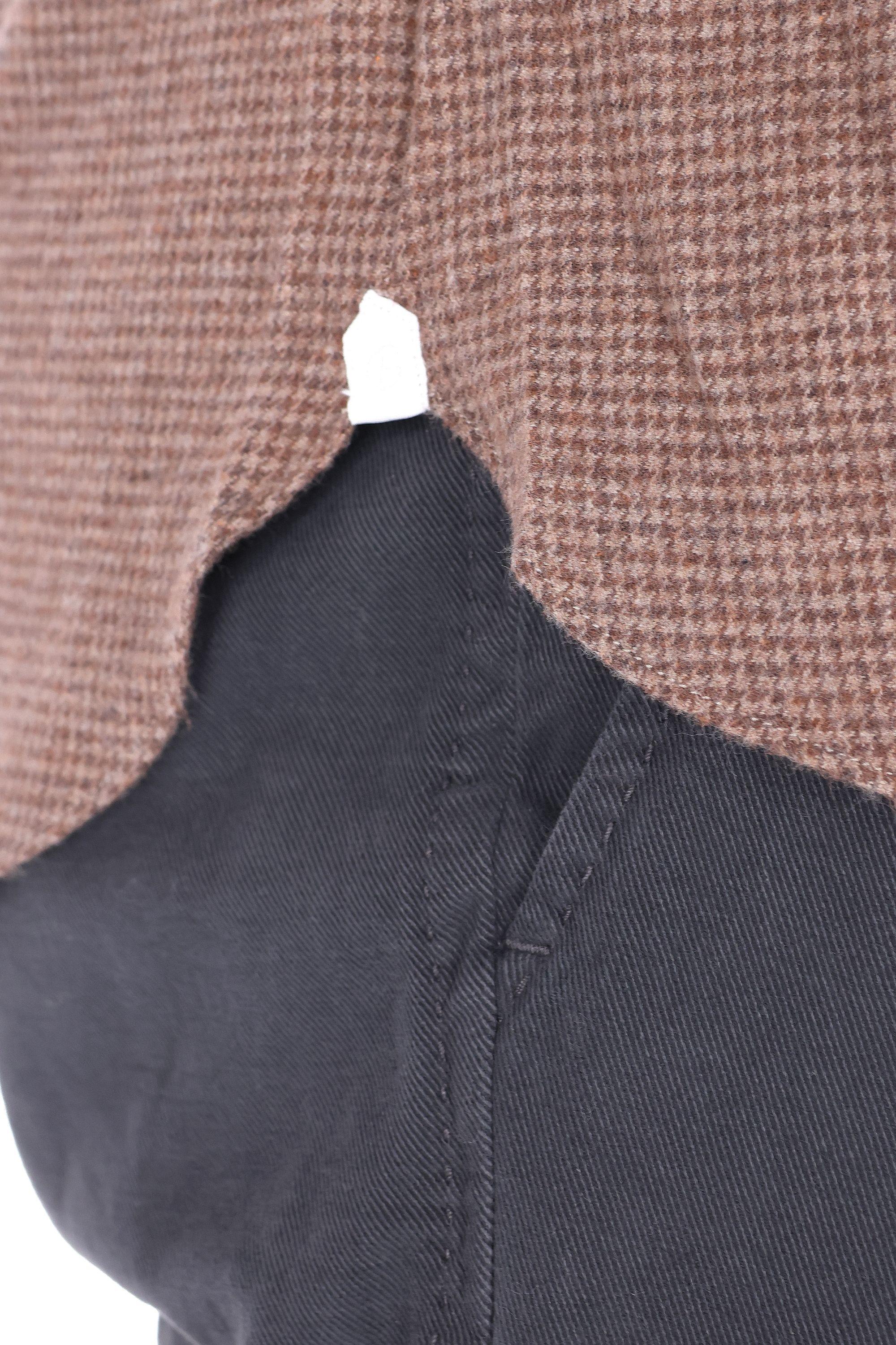 Camicia sartoriale in flanella pied de poule 19067 4 Borriello
