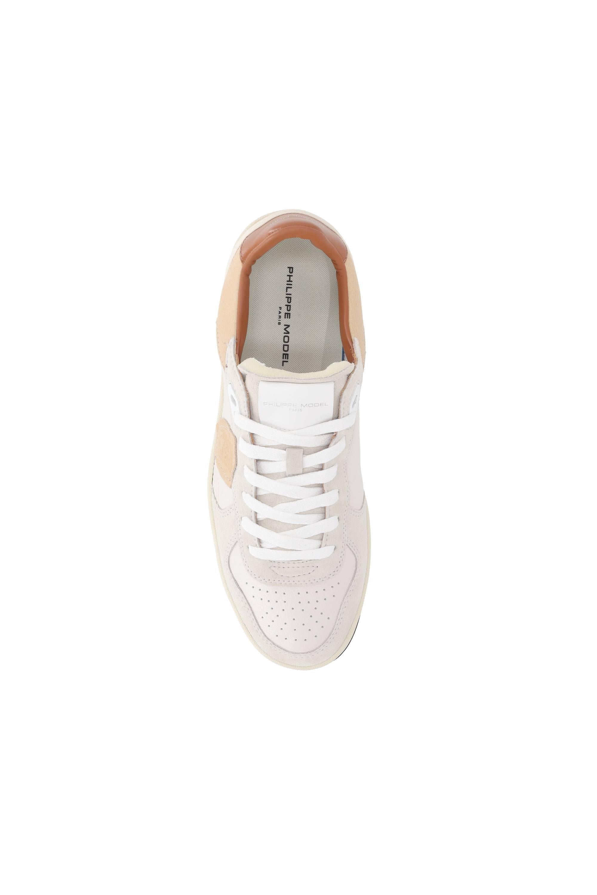 Philippe Model Sneaker in pelle e camoscio talloncino marrone mod. Pigalle PGLU PGAL/5 VD01