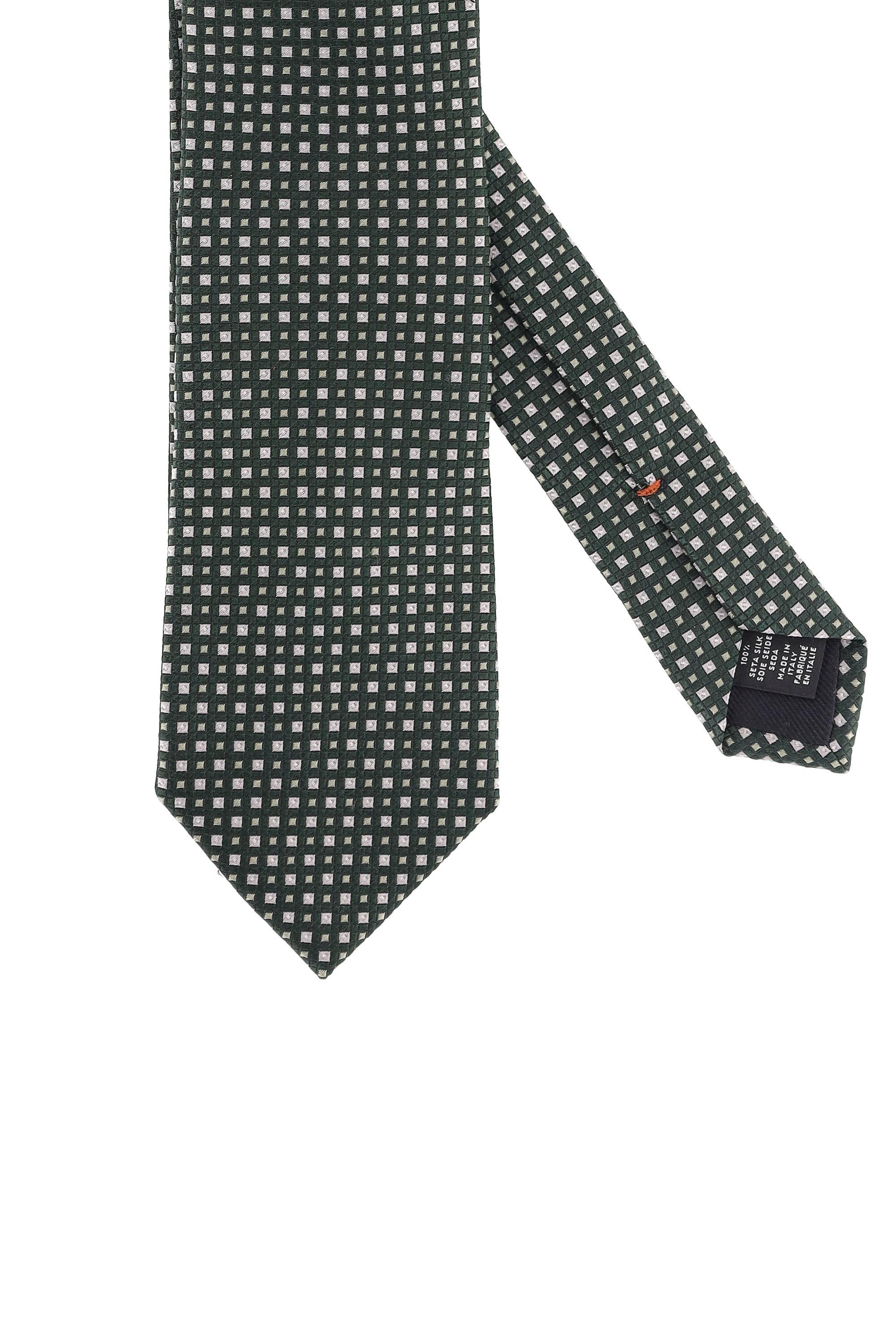 Zegna Cravatta micro disegno in pura seta Z2C32TA2-1P8 GN1