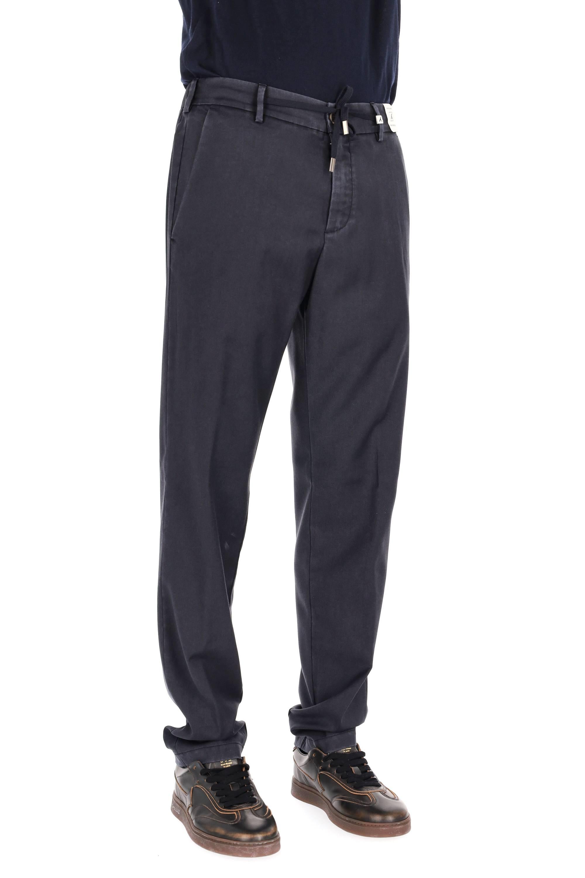 Myths Pantalone delavé in lana-cashmere con coulisse 25WM12L 99 037