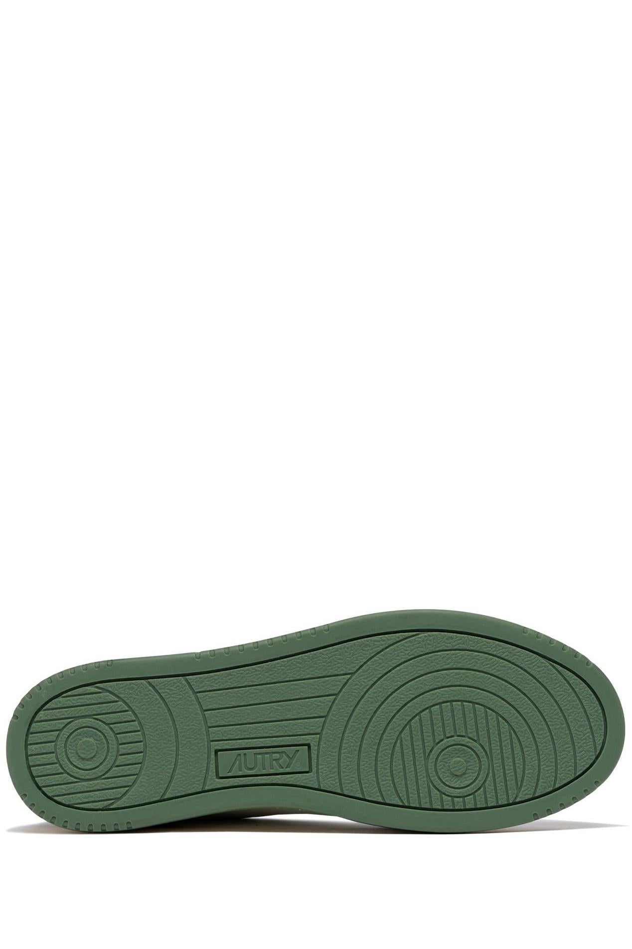 Autry Sneaker Medalist in pelle e camoscio lacci bicolor AULM BW02 WHT/MILIT