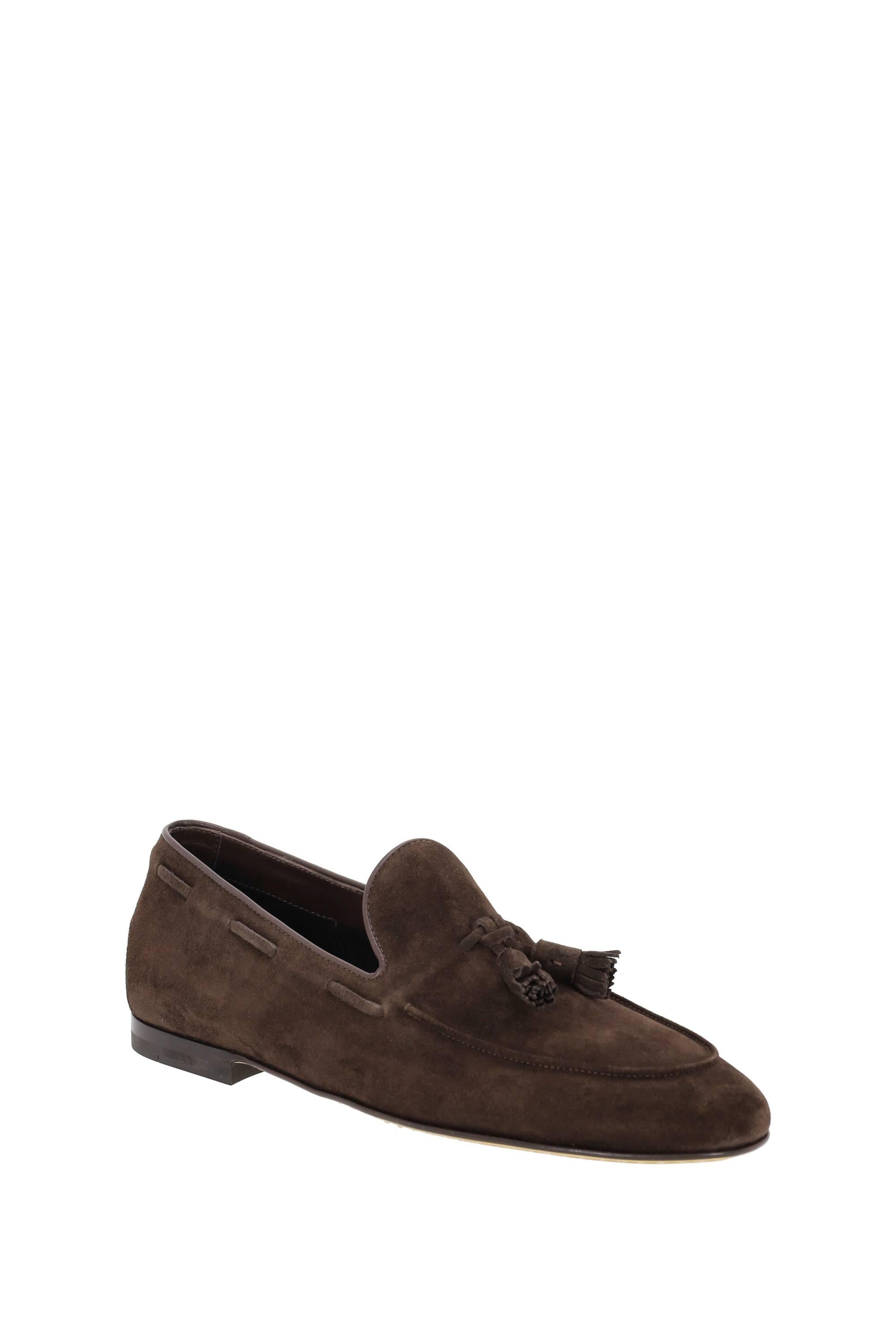 Mocassino in camoscio con nappine OCUAIRT013LIC622040 TESTA DI MORO Officine Creative