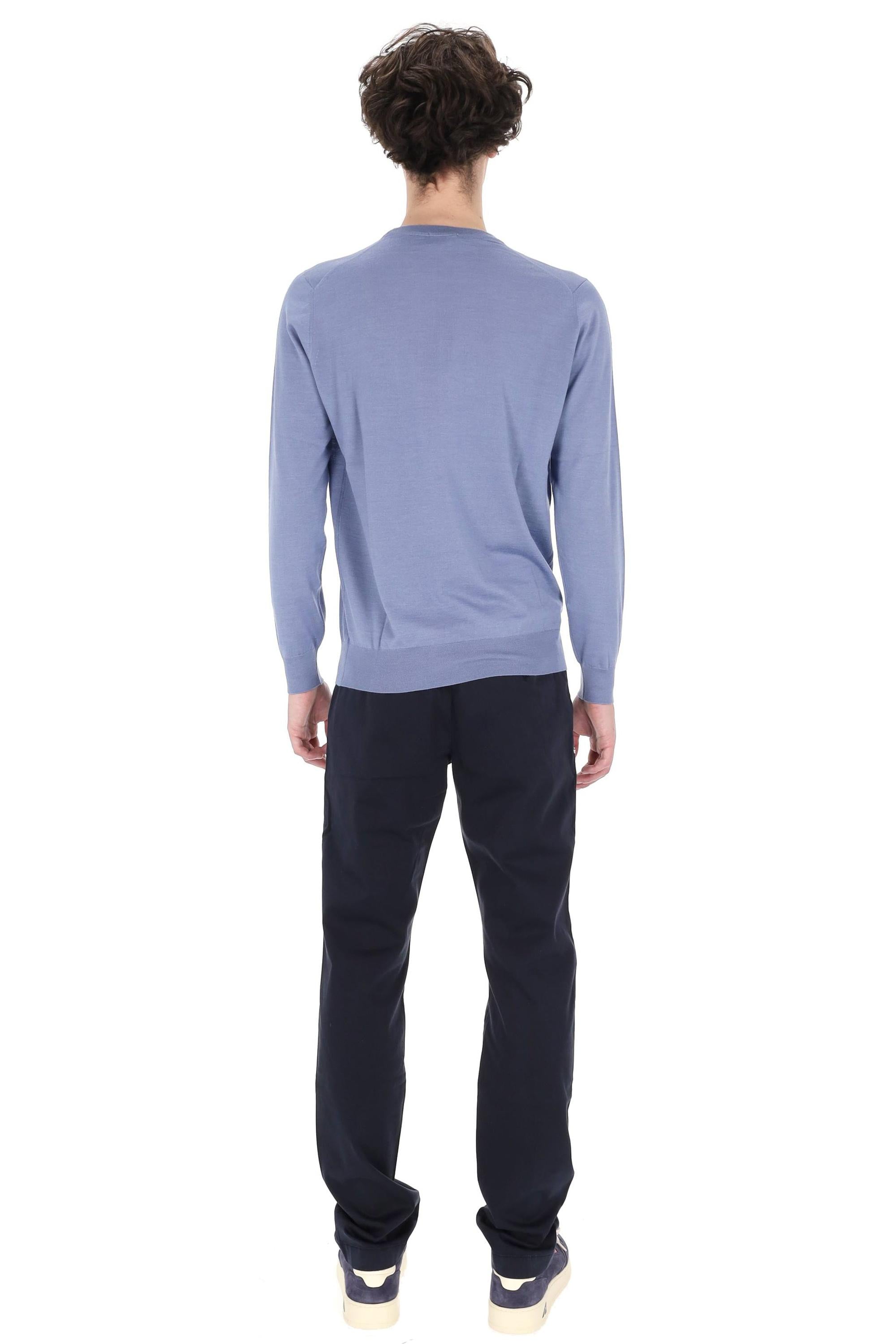 Drumohr Maglia girocollo in leggero cashmere-lana-seta D0KK103L 724