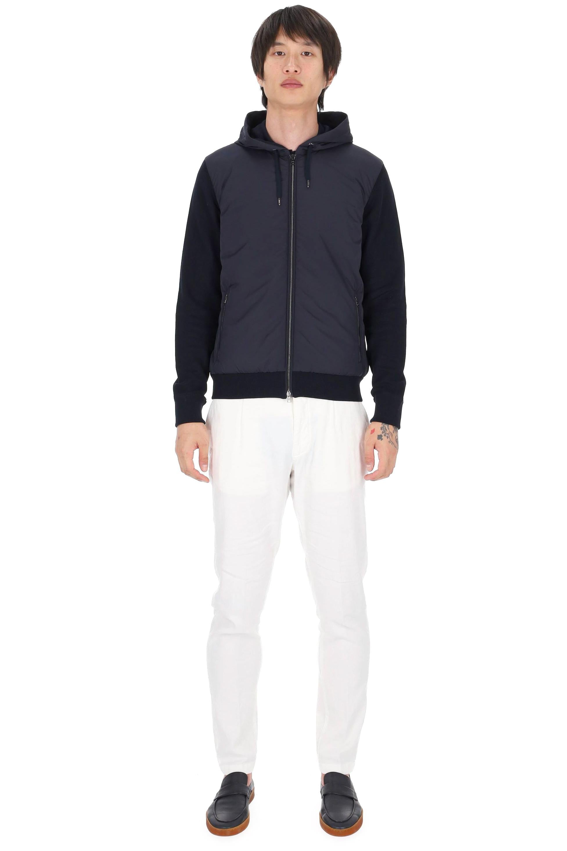 Herno Giubbino bomber bimateriale MC000168U 9201