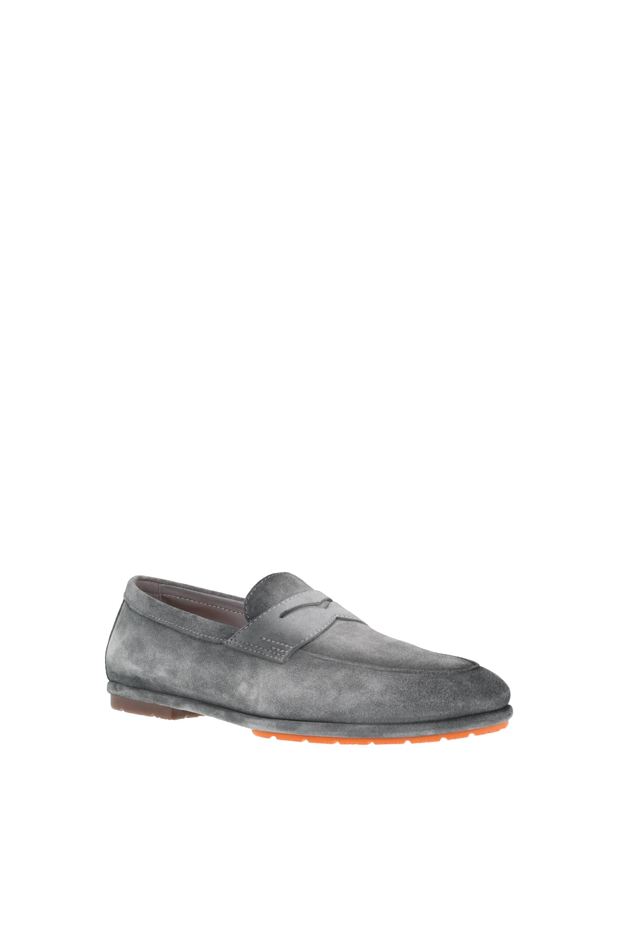 Santoni Mocassino Driver penny in camoscio Seta mod. Carlo MCNC19298SI6SEAA G18
