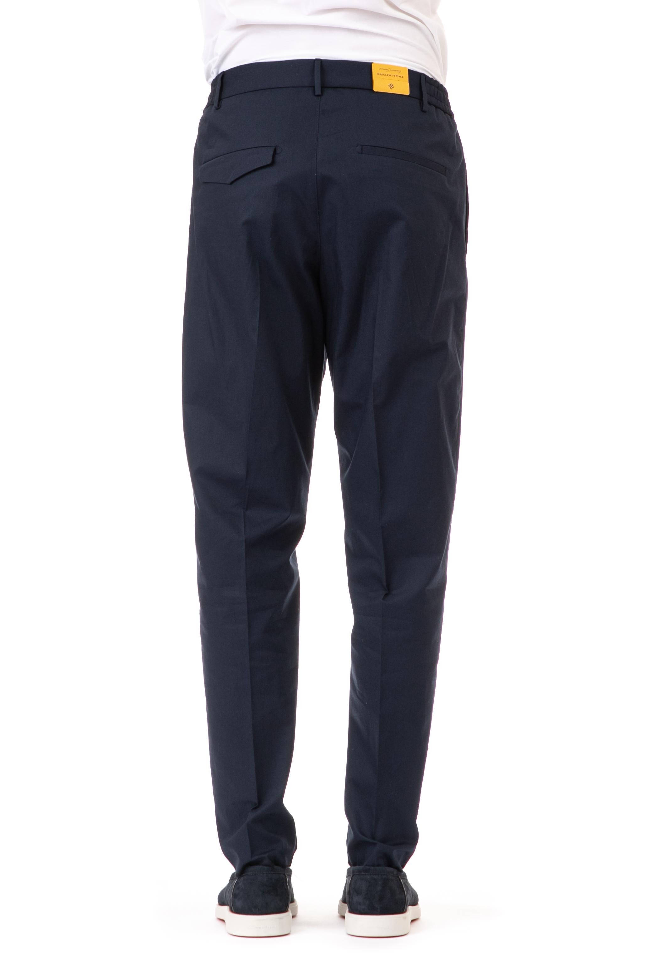 Pantalone in cotone con elastico in vita mod. garcon P-GARCON 770104 387 Tagliatore