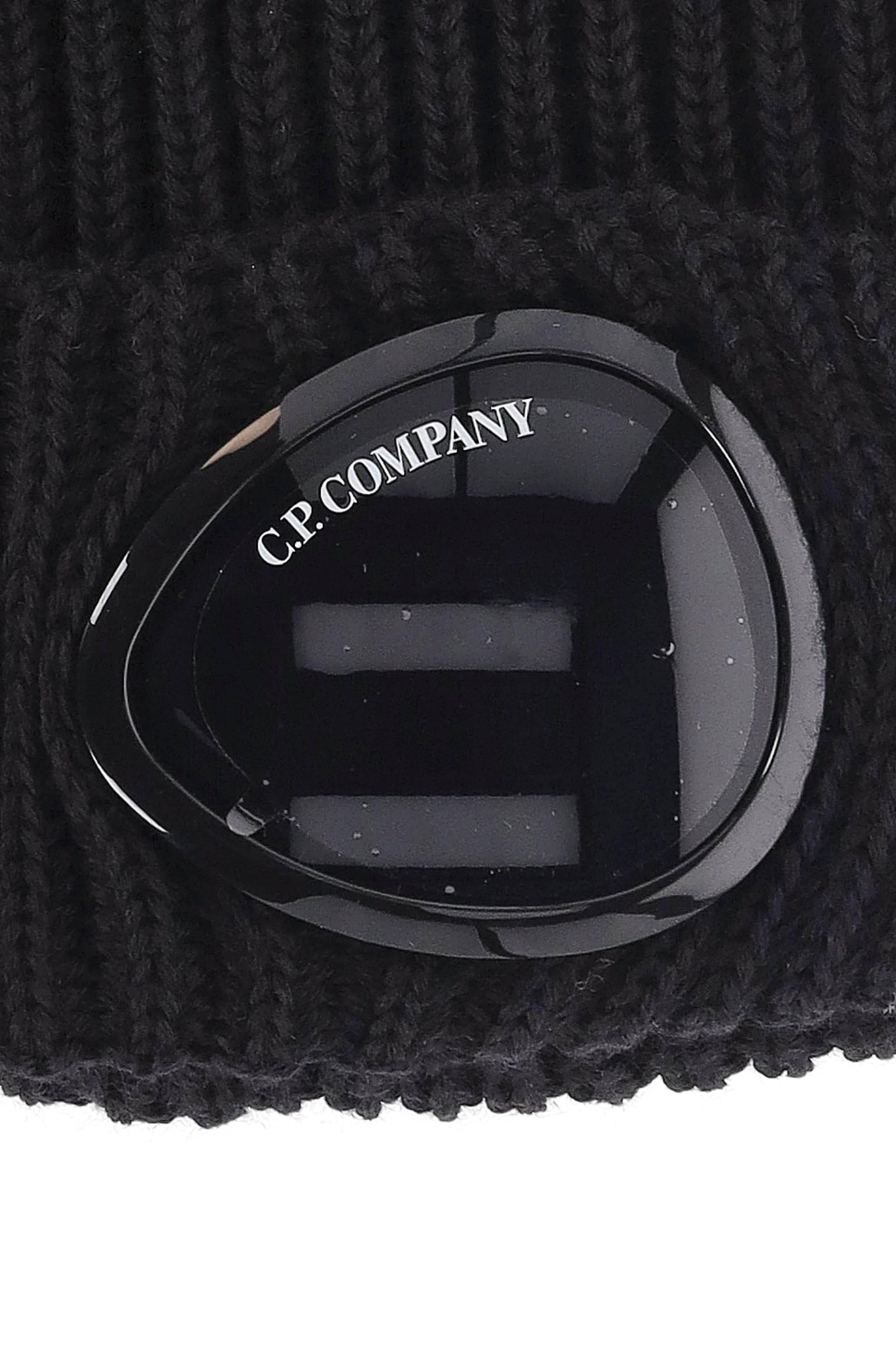 CP Company Cuffia in lana a coste con Goggle MAC742A00-5509A/2 999
