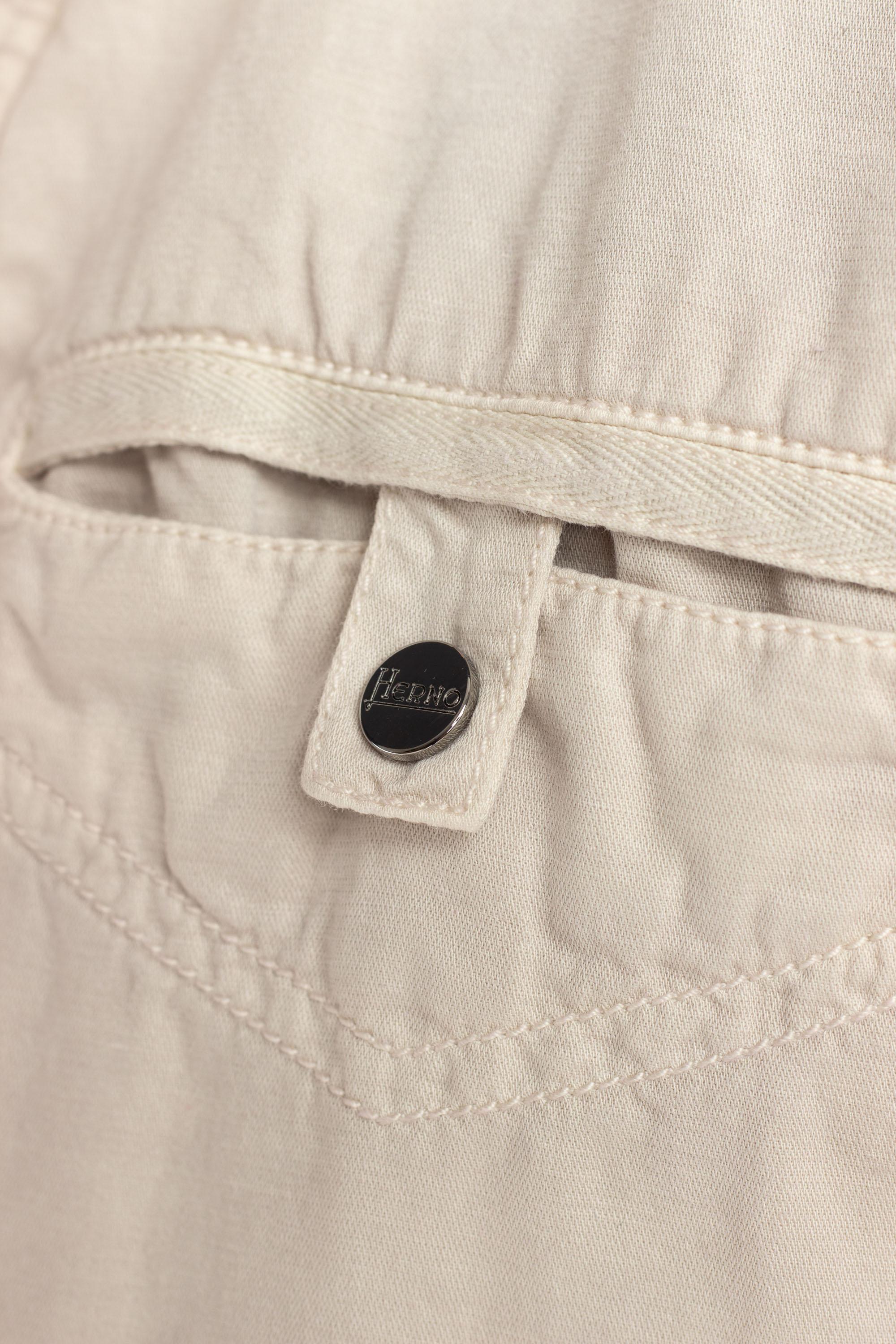 Field jacket in cotone-lino sfoderata FI000112U 2605T01 Herno