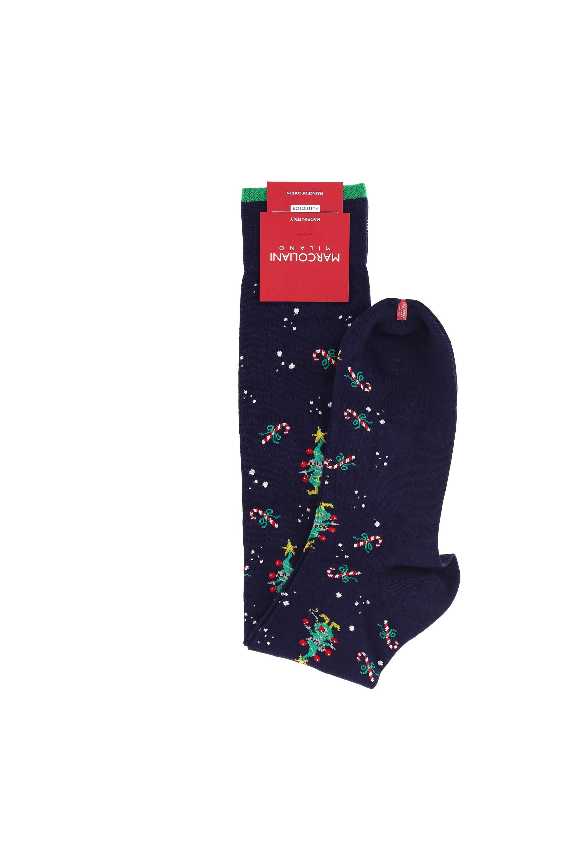 Marcoliani Calze natalizie in pima cotton Santa's Elf MAR4831L/2 001