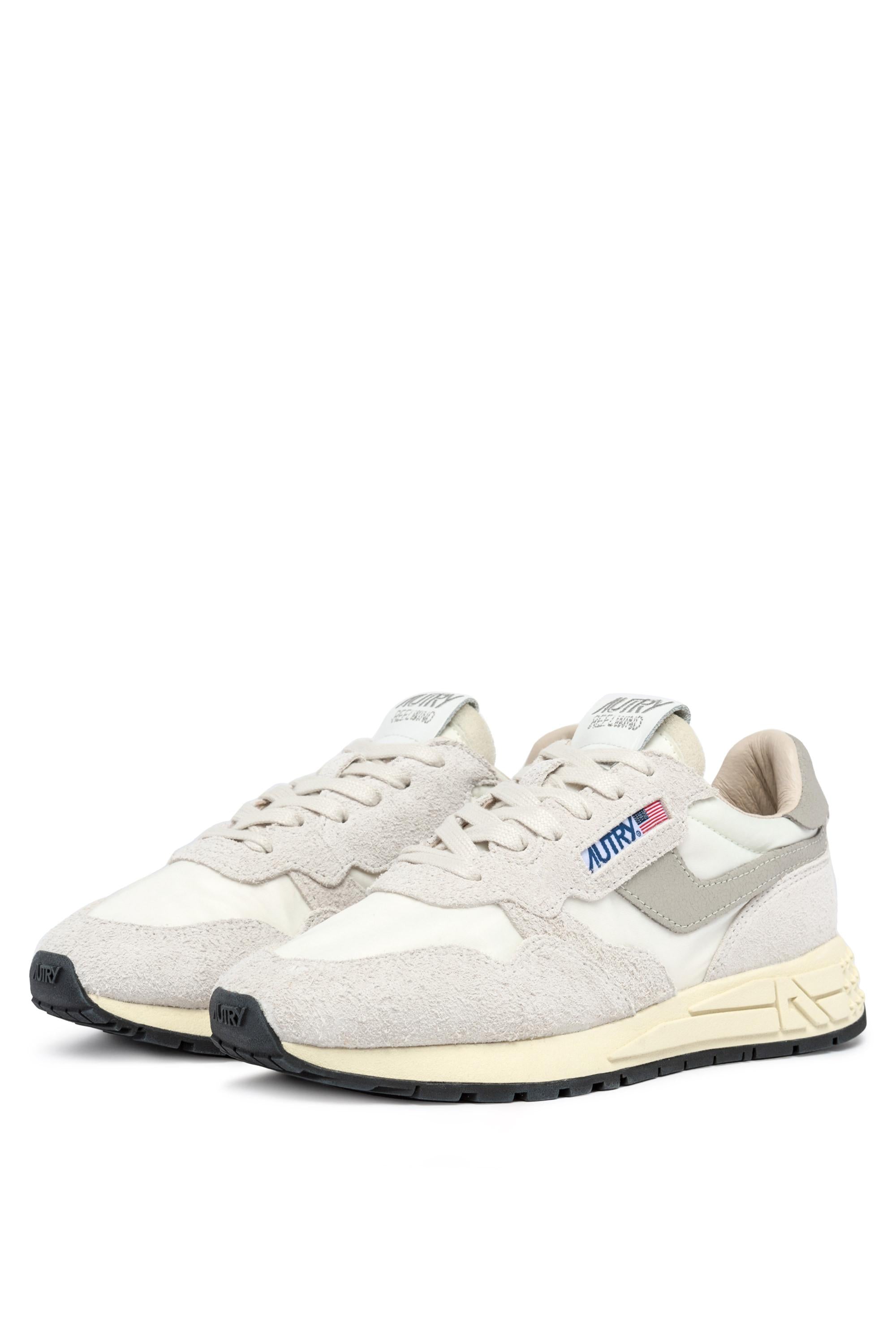Autry Running Reelwind in nylon e camoscio colore naturale WWLM-NC04 WHT/NAT