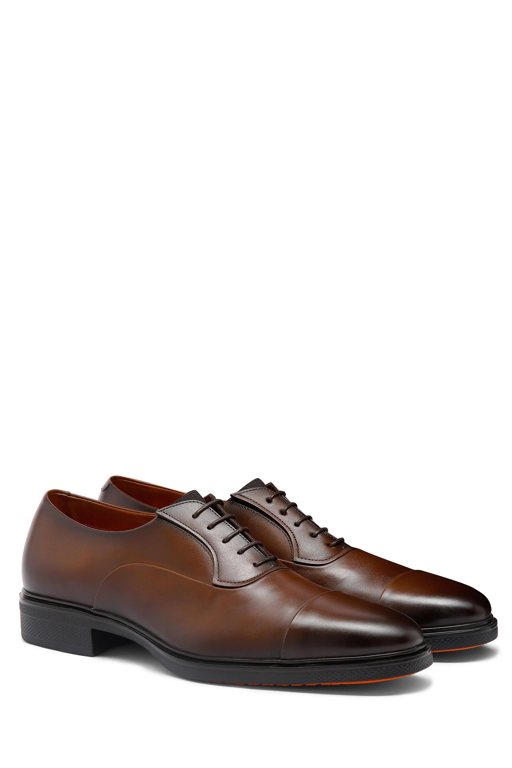 Santoni Scarpa stringata in pelle Easy MGEO18957NEAXNTG T50