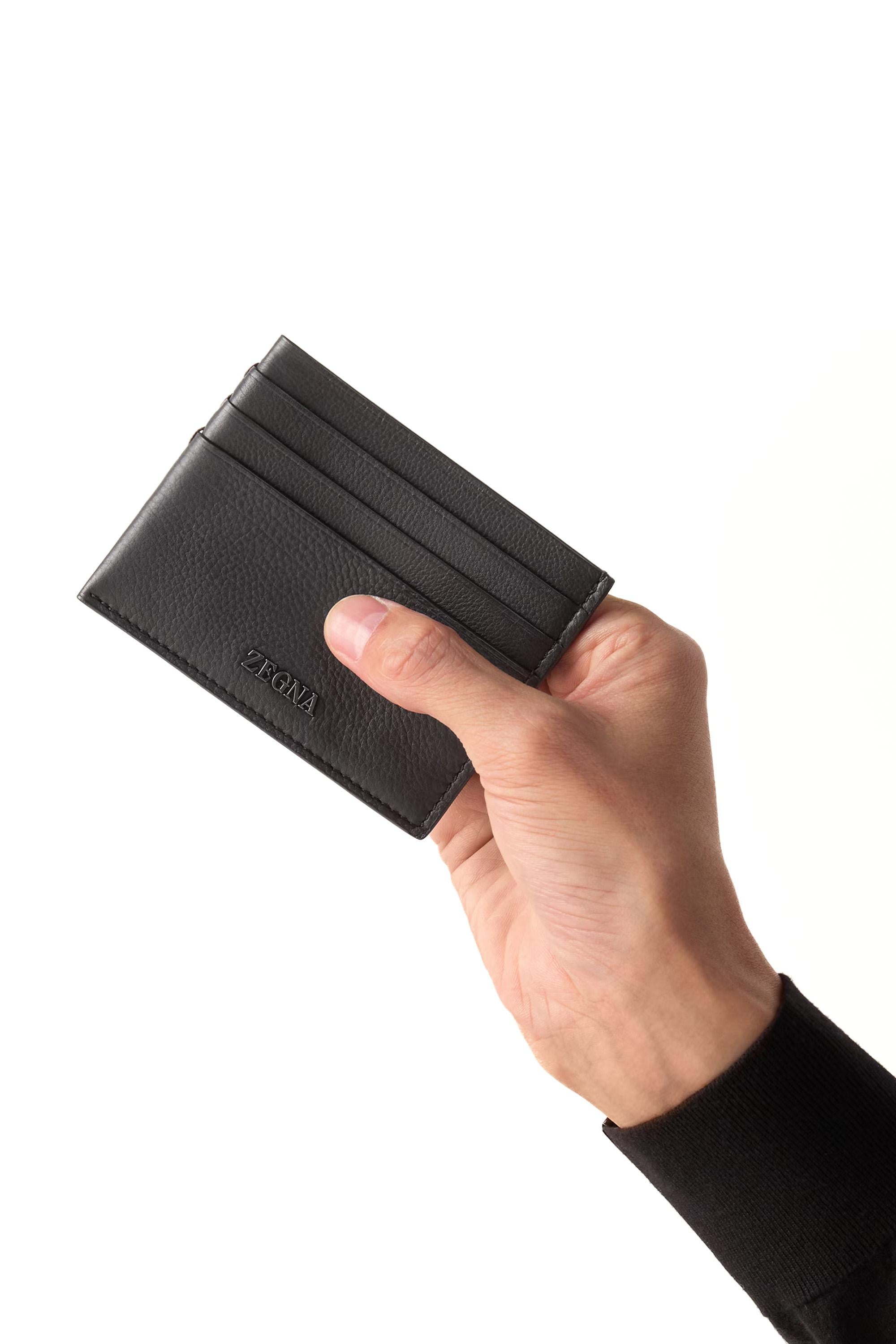 Zegna Portacarte a sei scomparti in pelle second skin LHOTO-E2012Z AMO