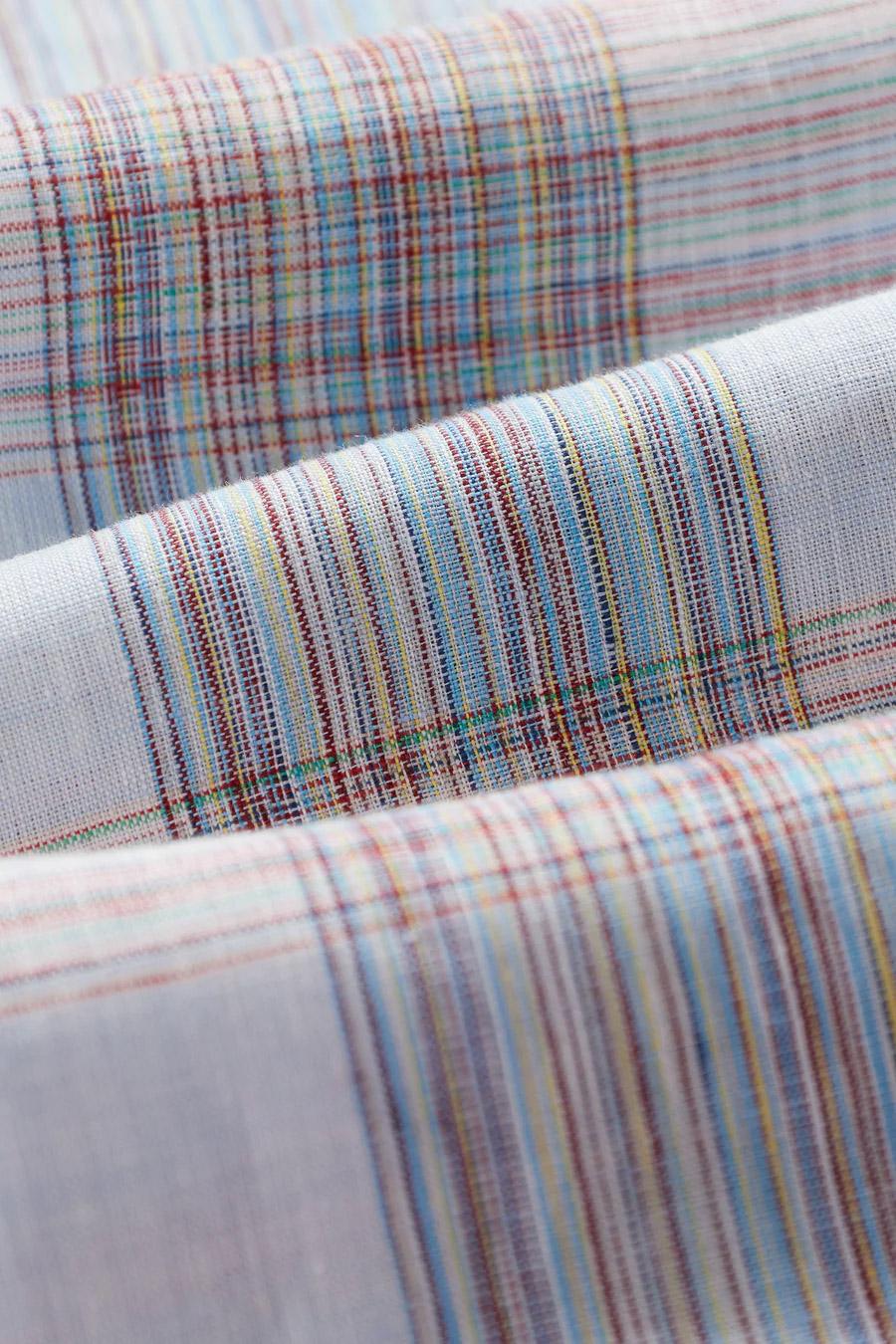 Portuguese Flannel Camicia Camile in madras di puro lino 021 MLTC