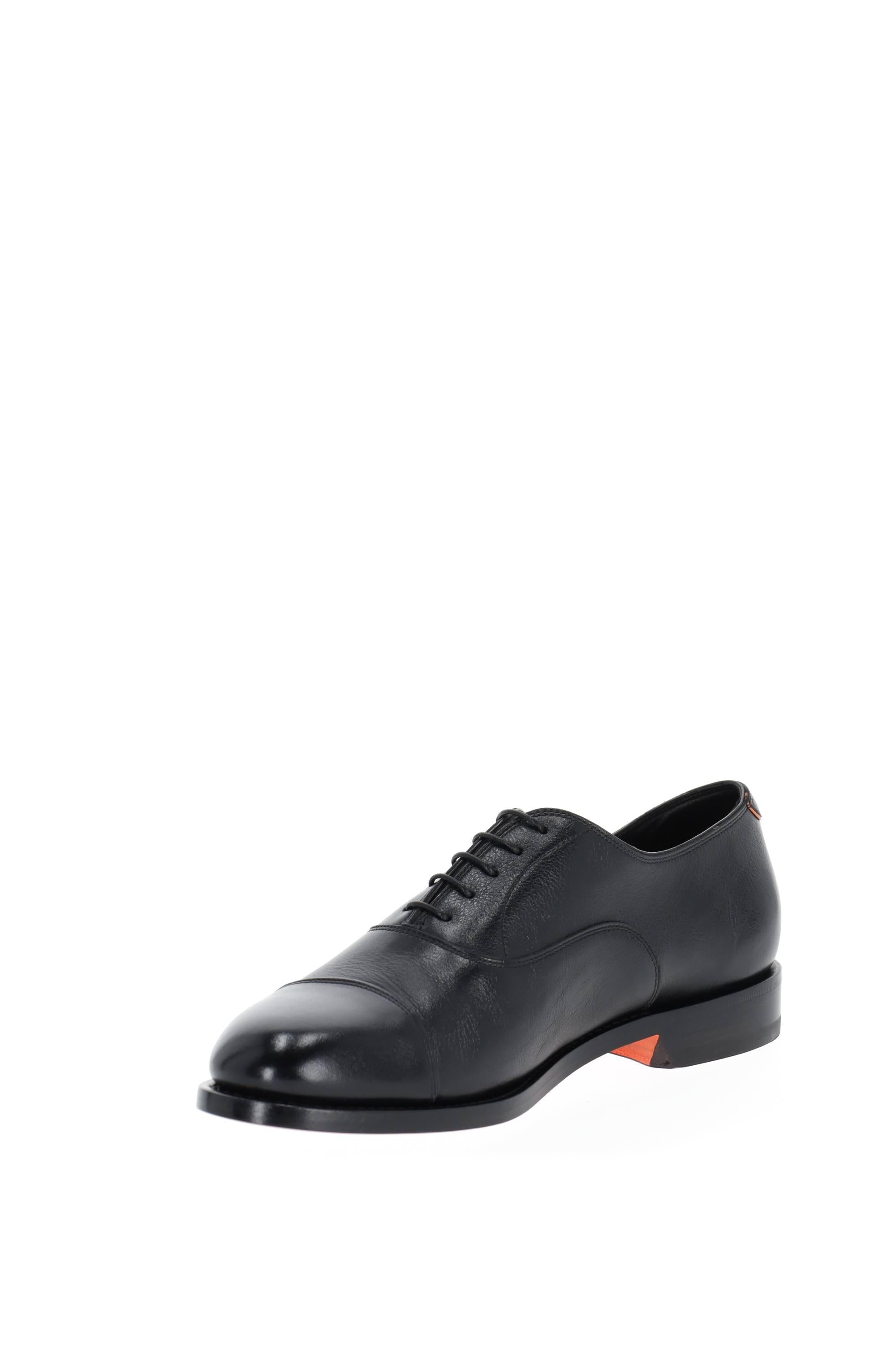 Scarpa stringata in pelle lavorazione Goodyear MCCO19045PD7SGFR/2 N01 Santoni