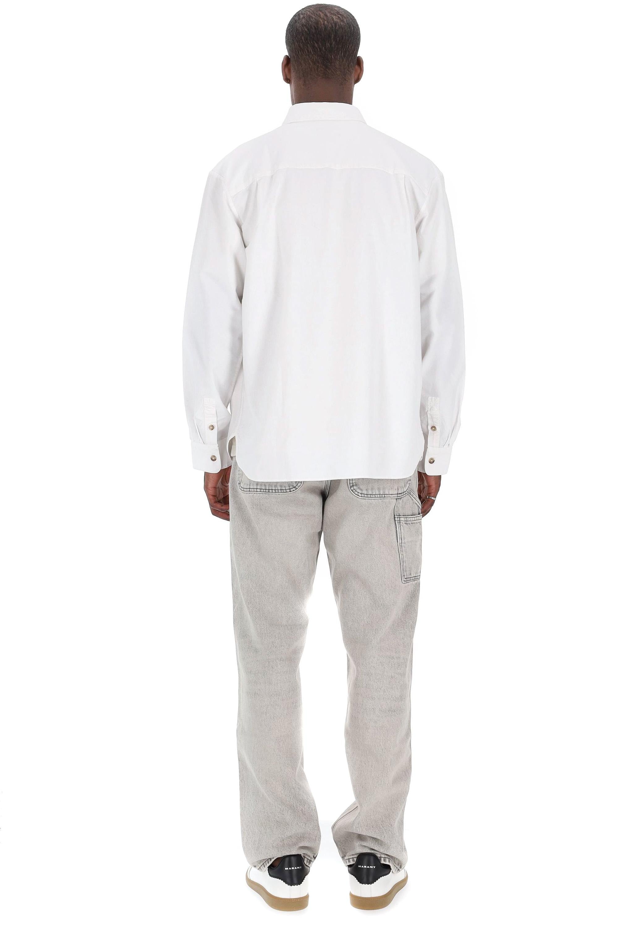 A.P.C. Camicia in piquet di cotone con taschino Relax fit COHAH-H12599/2 AAC