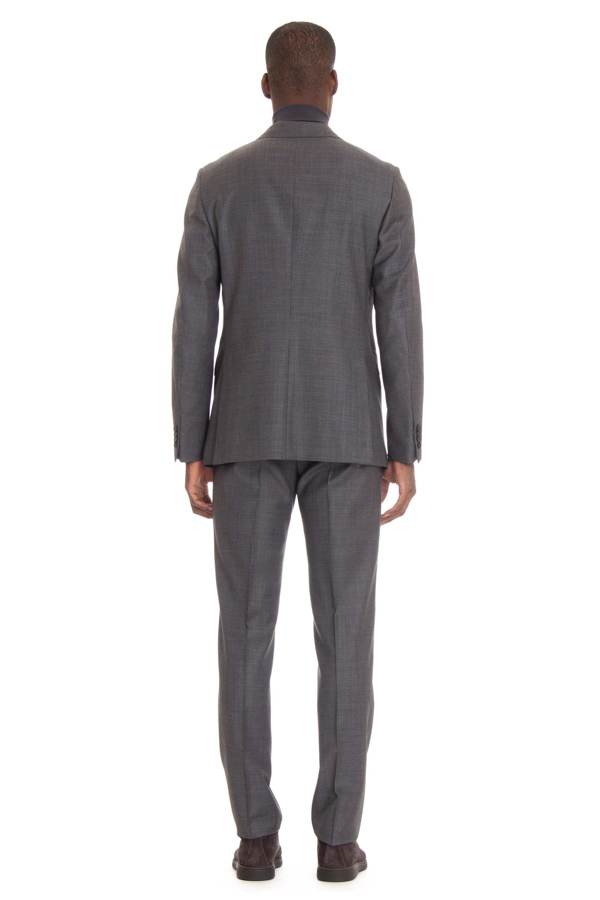 Abito pied poule in lana 622027A6 22FT2Y 7 Zegna