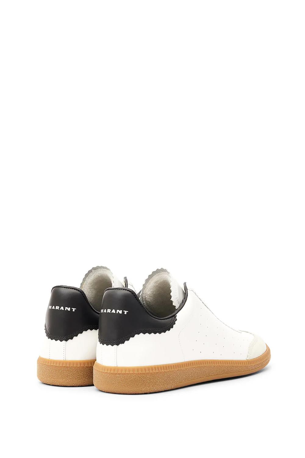Isabel Marant Sneaker in pelle con dettagli in camoscio modello Brycy BK0008HA-A1E05N 20WH