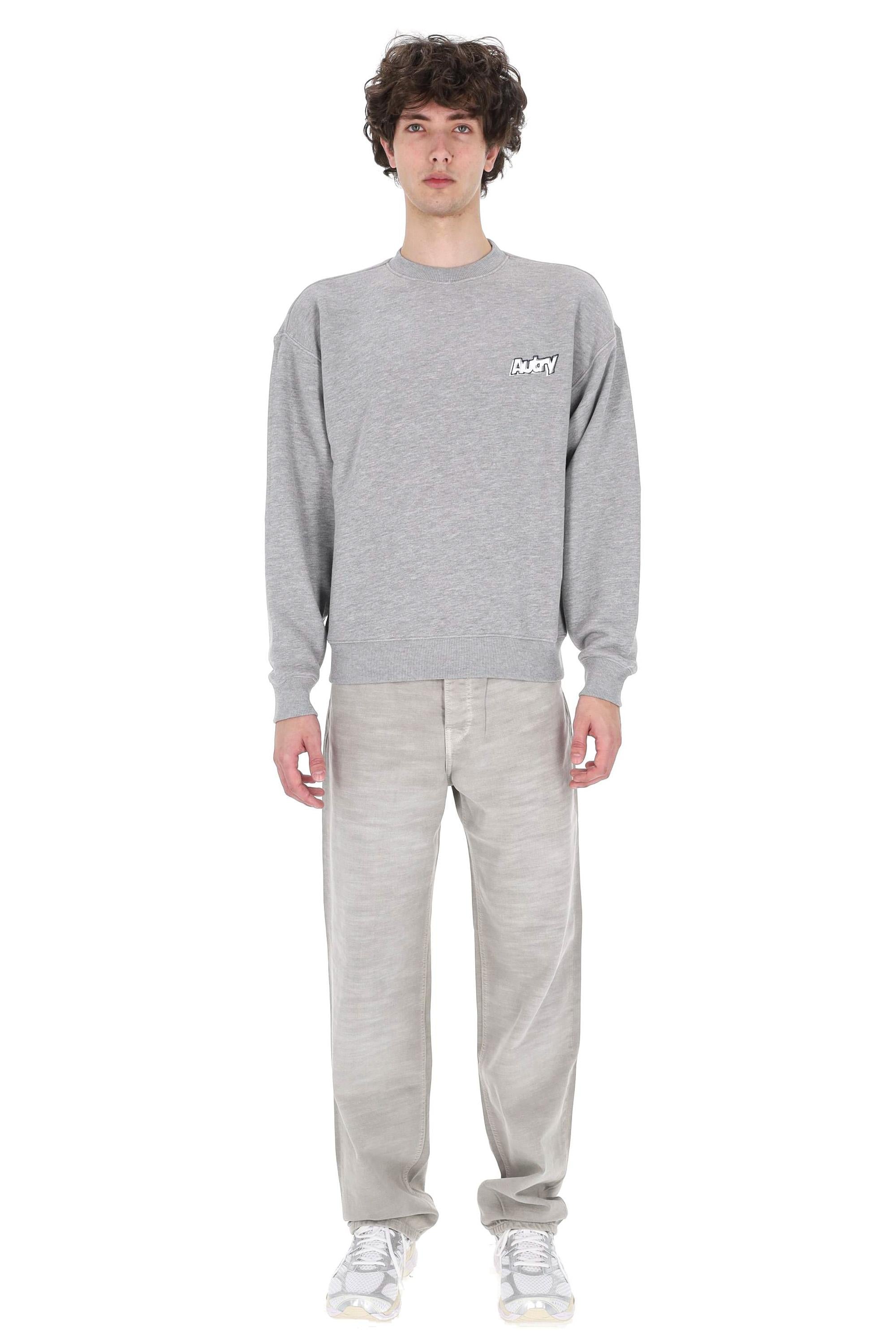 Autry Felpa girocollo in cotone con logo SWPX 035D JERS DK MEL