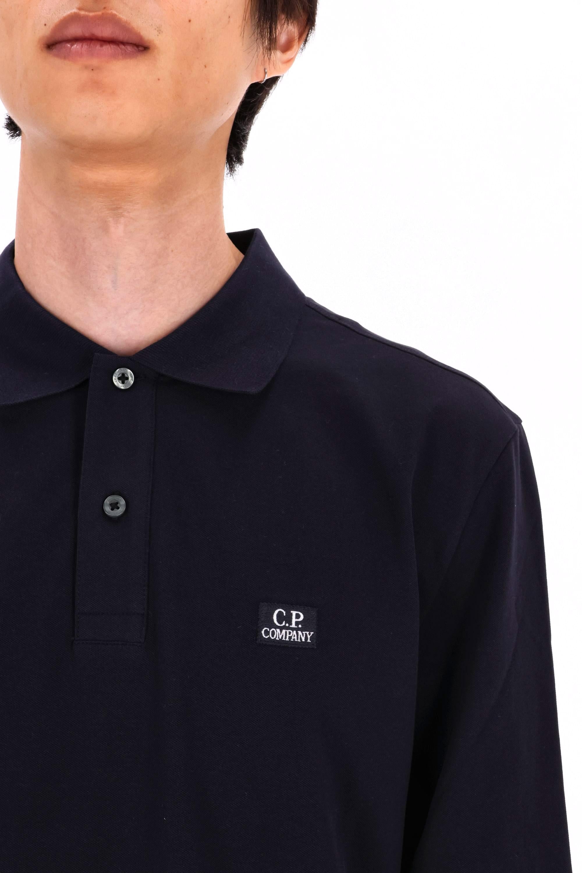 Polo in piquet di cotone CMPL061A 005263W 888 CP Company