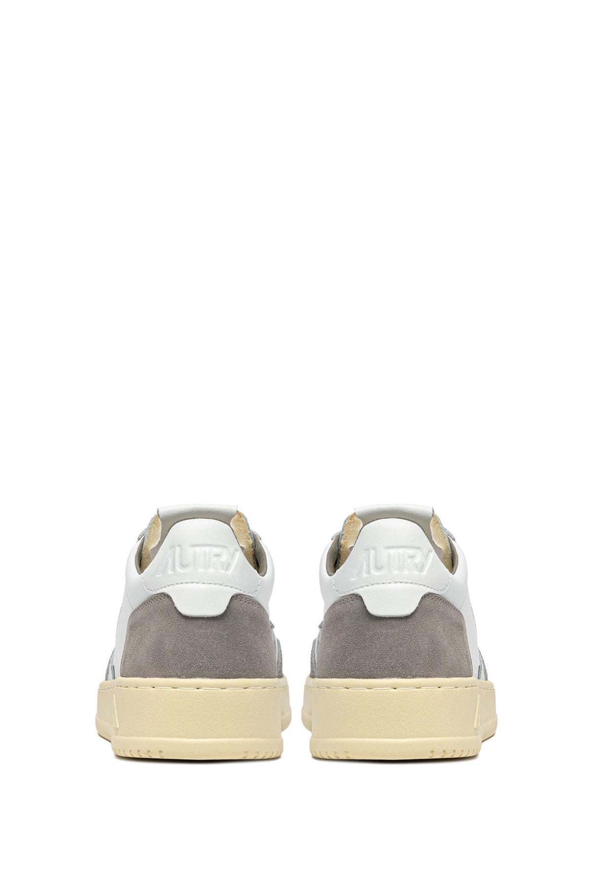 Autry Sneaker Medalist in pelle supersoft e camoscio AULM FT01 WHT/VAP