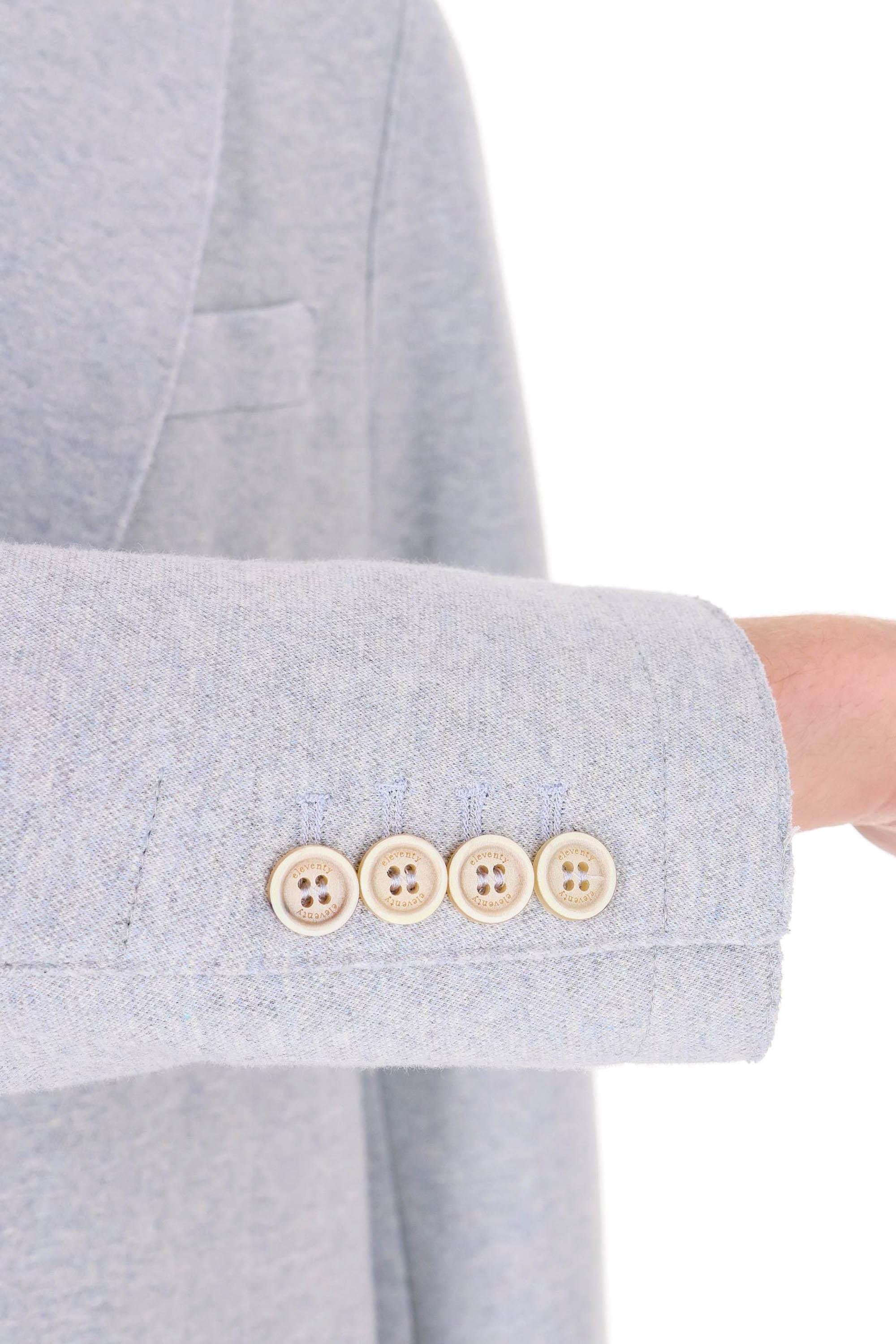 Eleventy Giacca in jersey di cotone a taglio vivo M70GIAF02 TES0M037/2 08