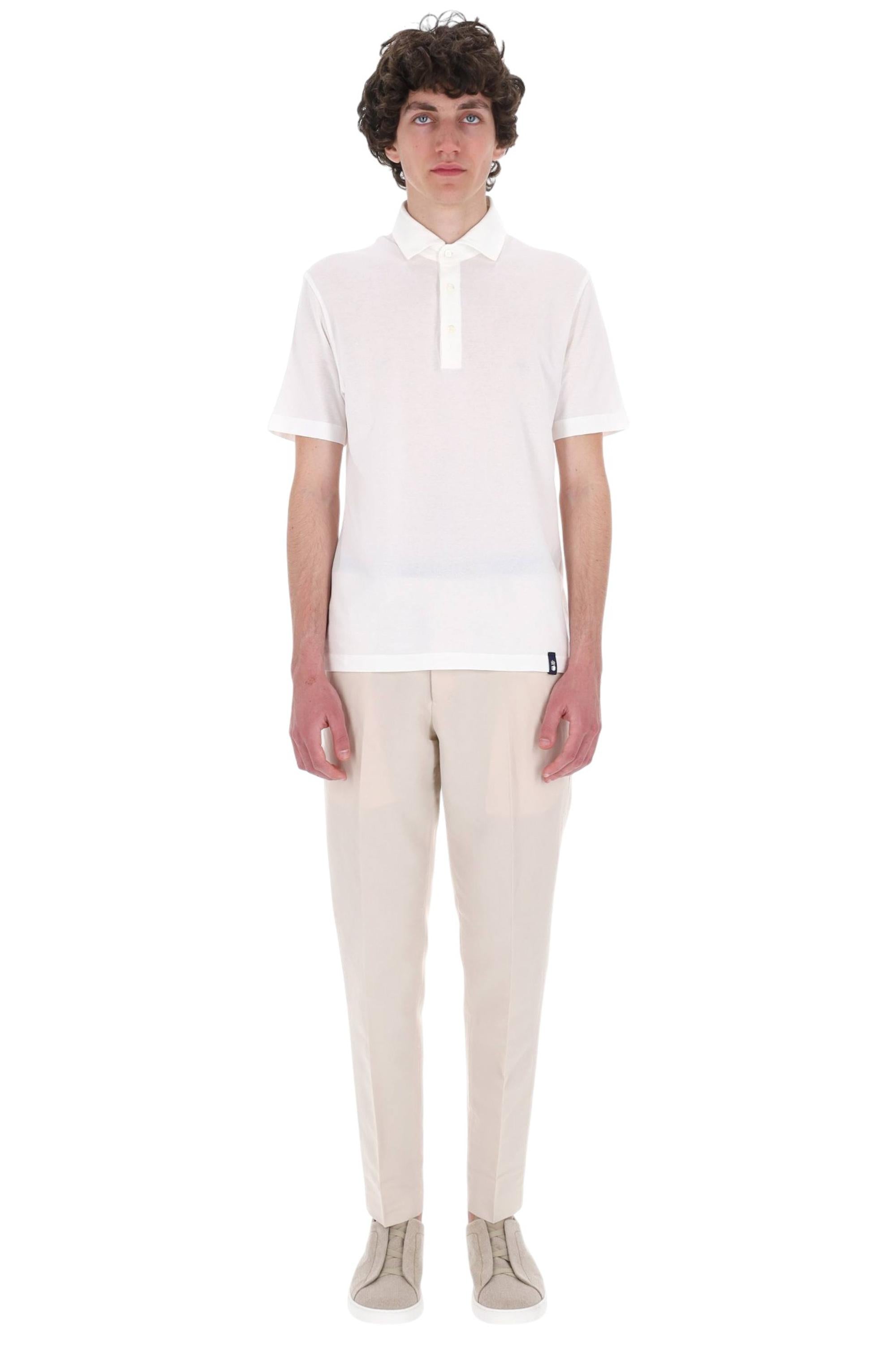 Drumohr Polo in cotone ice cotton DTJ202B 105
