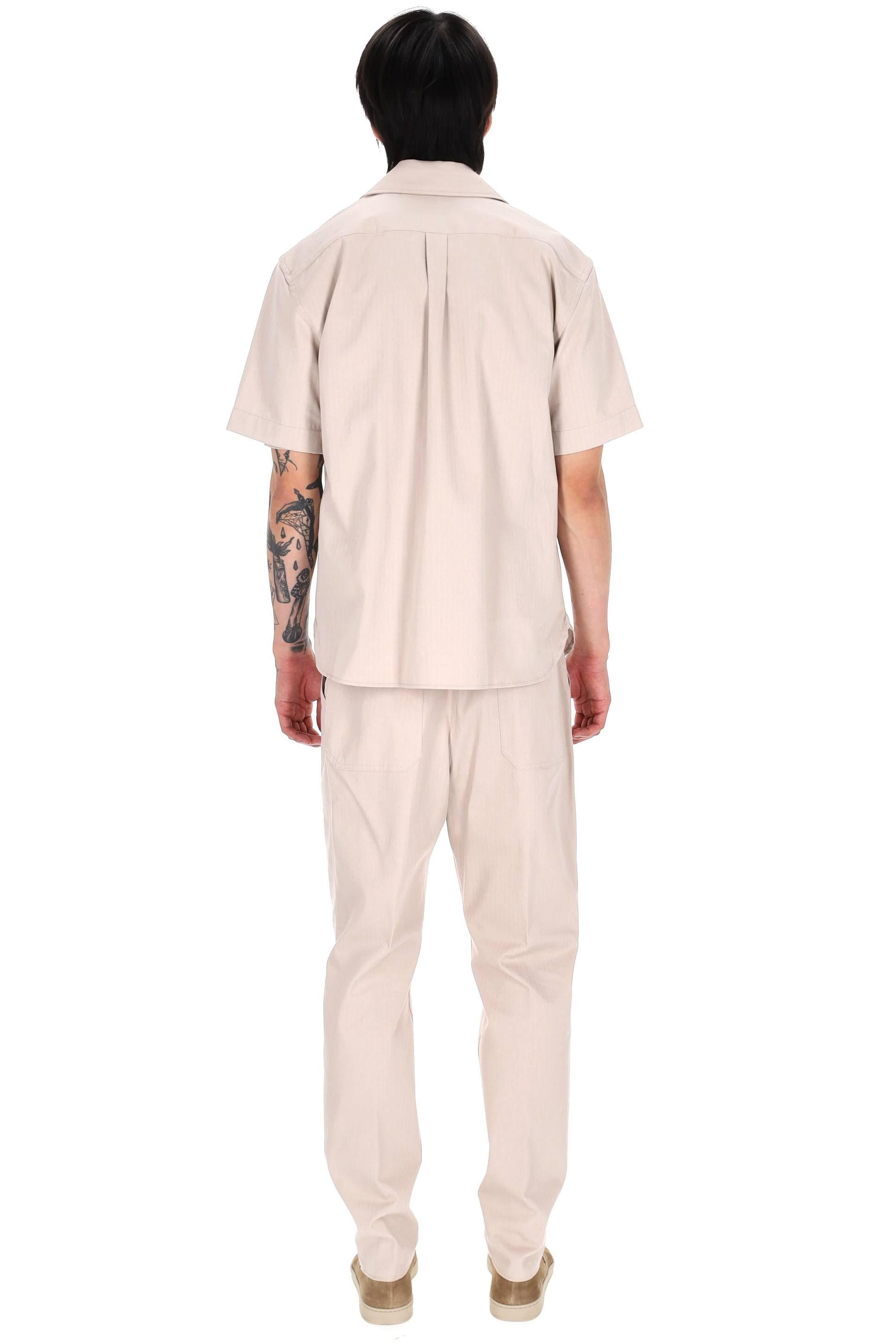 Eleventy Camicia-overshirt in cotone fantasia spina di pesce M75CAMM04 TES0M140 02
