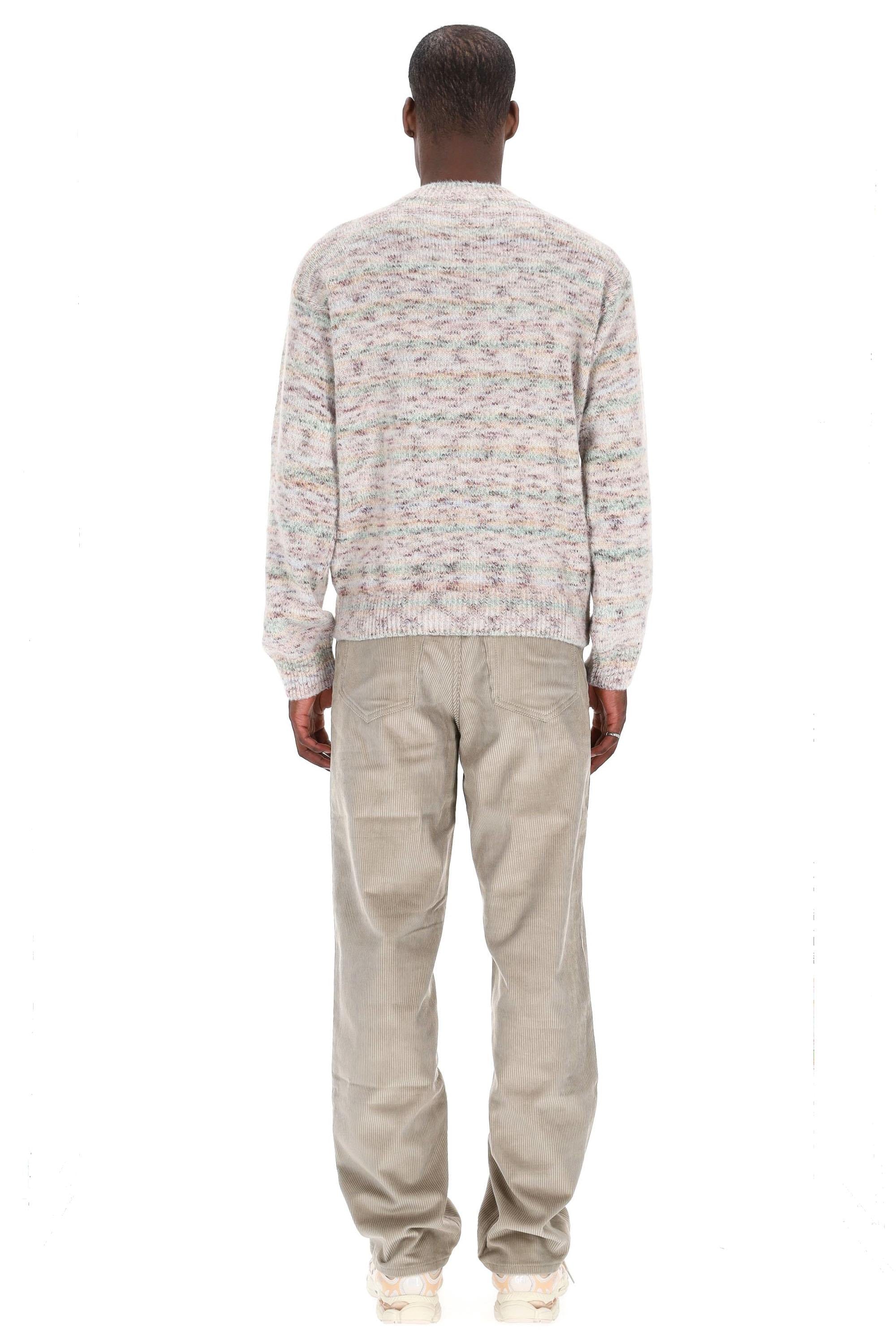 Maglia girocollo in lana mouliné mod. Bastian WOASC-H23435 BAA-BEIGE A.P.C.