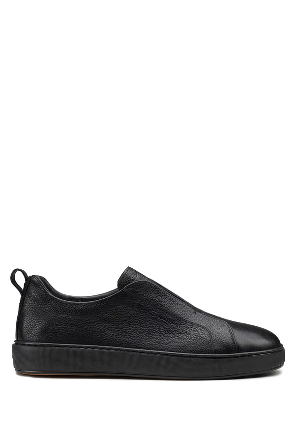Sneaker slip-on in pelle
