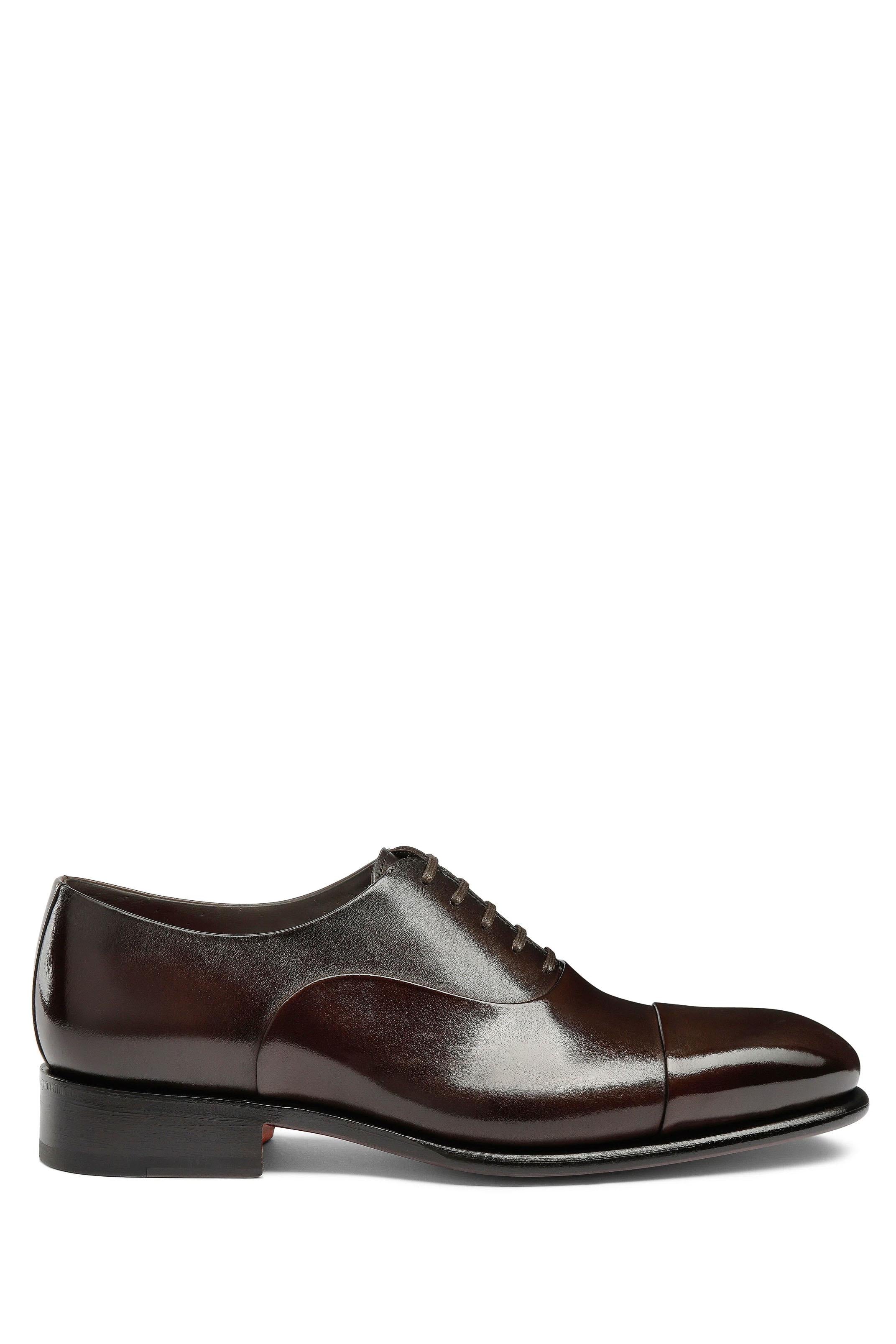 Santoni Scarpa stringata oxford in pelle anticata mod. Isaac MCCR12621MC1HVVD/2 T50